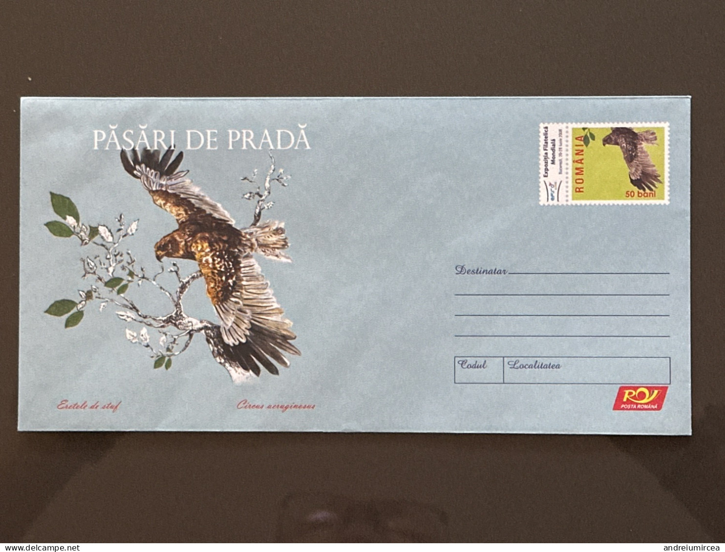 Cod 030/2007 Păsări De Pradă Eretele De Stuf - Postal Stationery