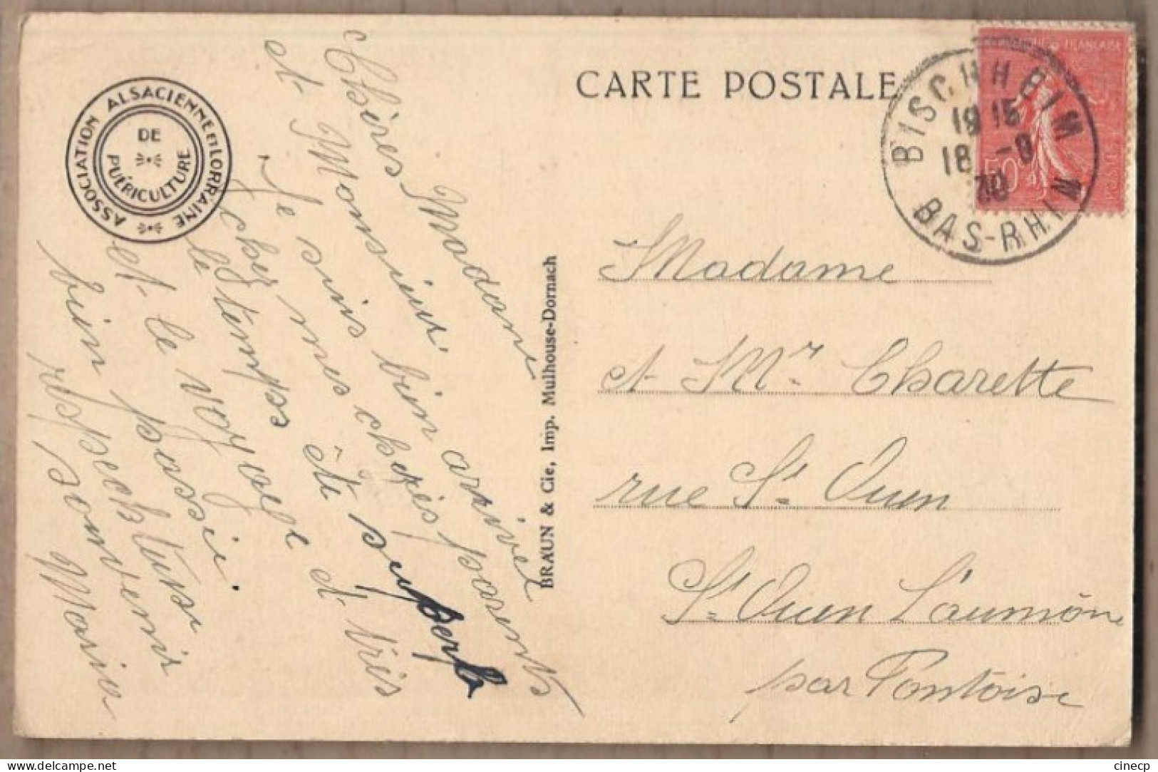 CPA ALSACE - TB PLAN ANIMATION Petits Ramoneurs Sur Toit + Cheminée - Association Alasacienne Lorraine Puériculture 1930 - Other & Unclassified
