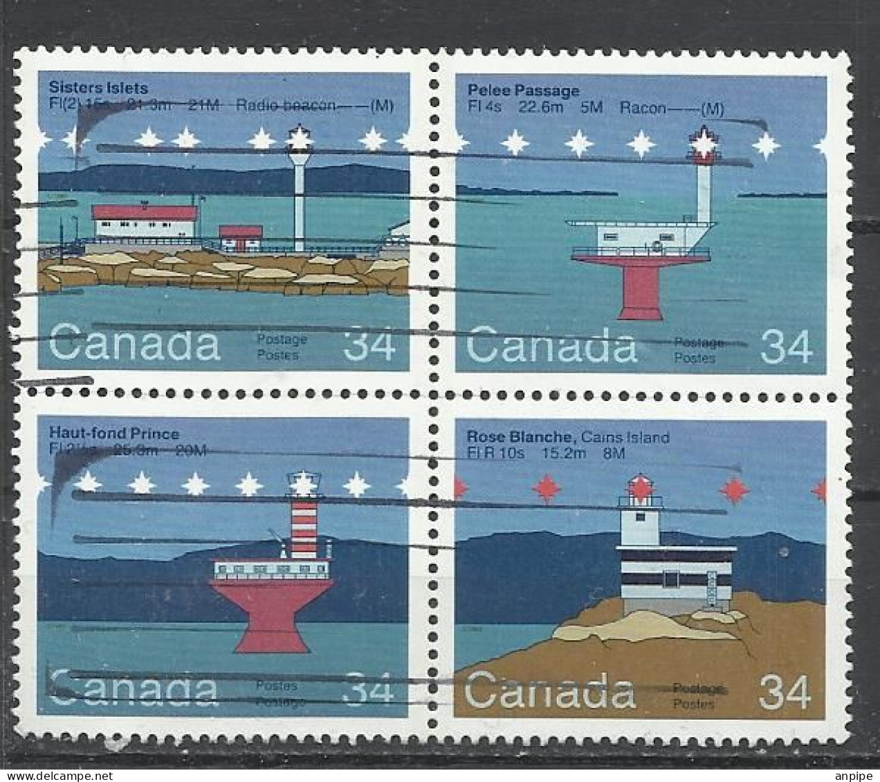 CANADA, 1985. FAROS - Used Stamps