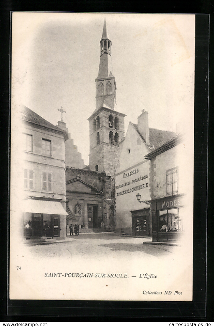 CPA Saint-Pourcain-sur-Sioule, L`Église  - Autres & Non Classés