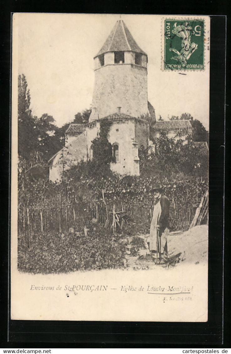 CPA Louchy Montfand, L`Eglise De Louchy Montfand  - Autres & Non Classés