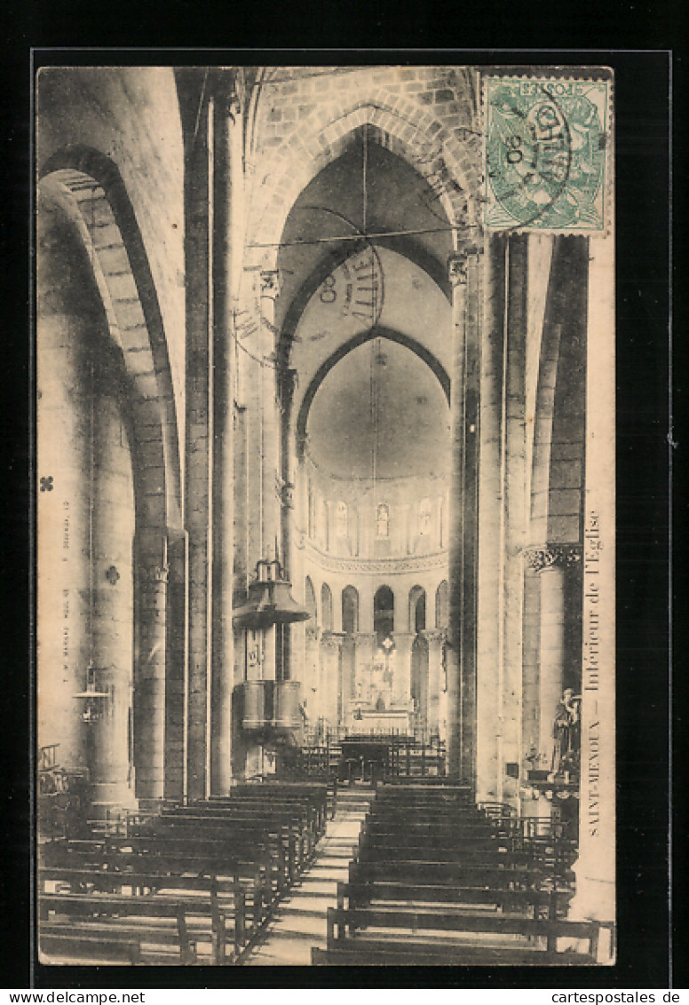 CPA Saint-Menoux, Intérieur De L`Eglise  - Other & Unclassified