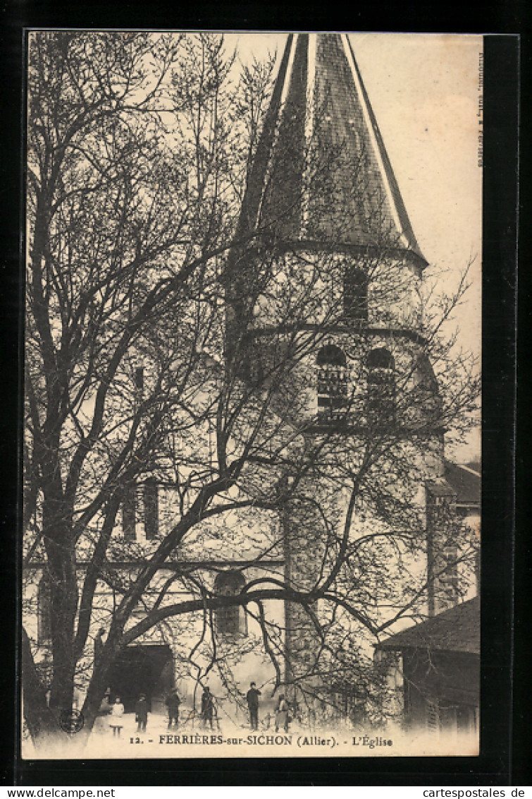 CPA Ferrières-sur-Sichon, L`Église  - Other & Unclassified