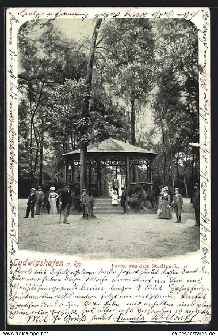 AK Ludwigshafen A. Rh., Pavillon Im Stadtpark  - Ludwigshafen