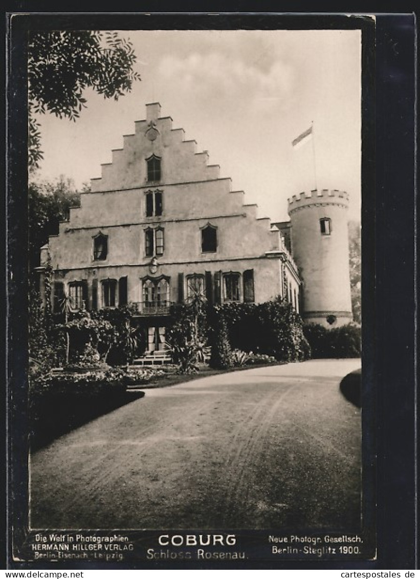 Foto-AK NPG Nr. 1337: Neue Photographische Gesellschaft: Coburg, Schloss Rosenau  - Photographie