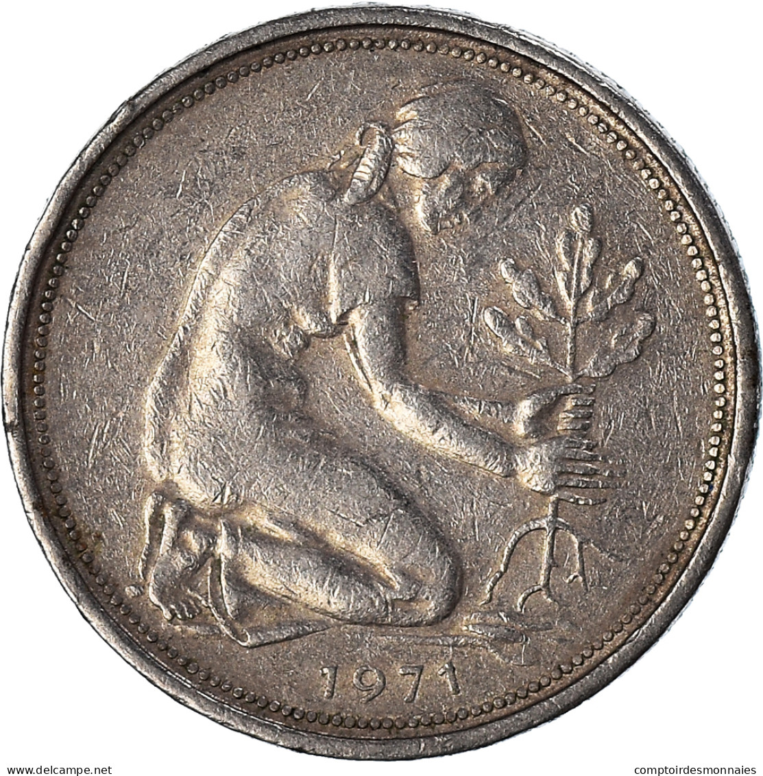 Monnaie, République Fédérale Allemande, 50 Pfennig, 1971 - 50 Pfennig