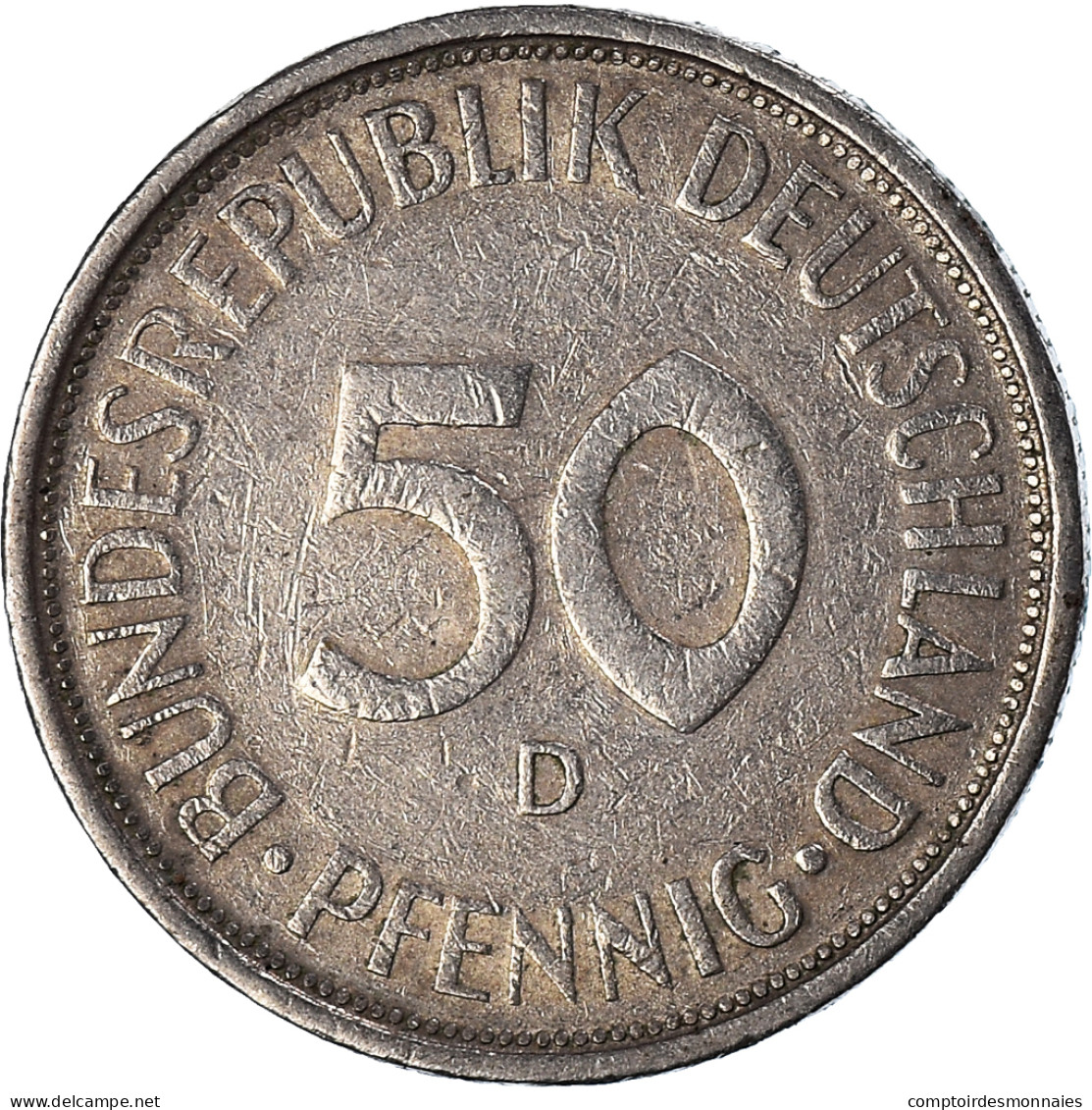 Monnaie, République Fédérale Allemande, 50 Pfennig, 1971 - 50 Pfennig