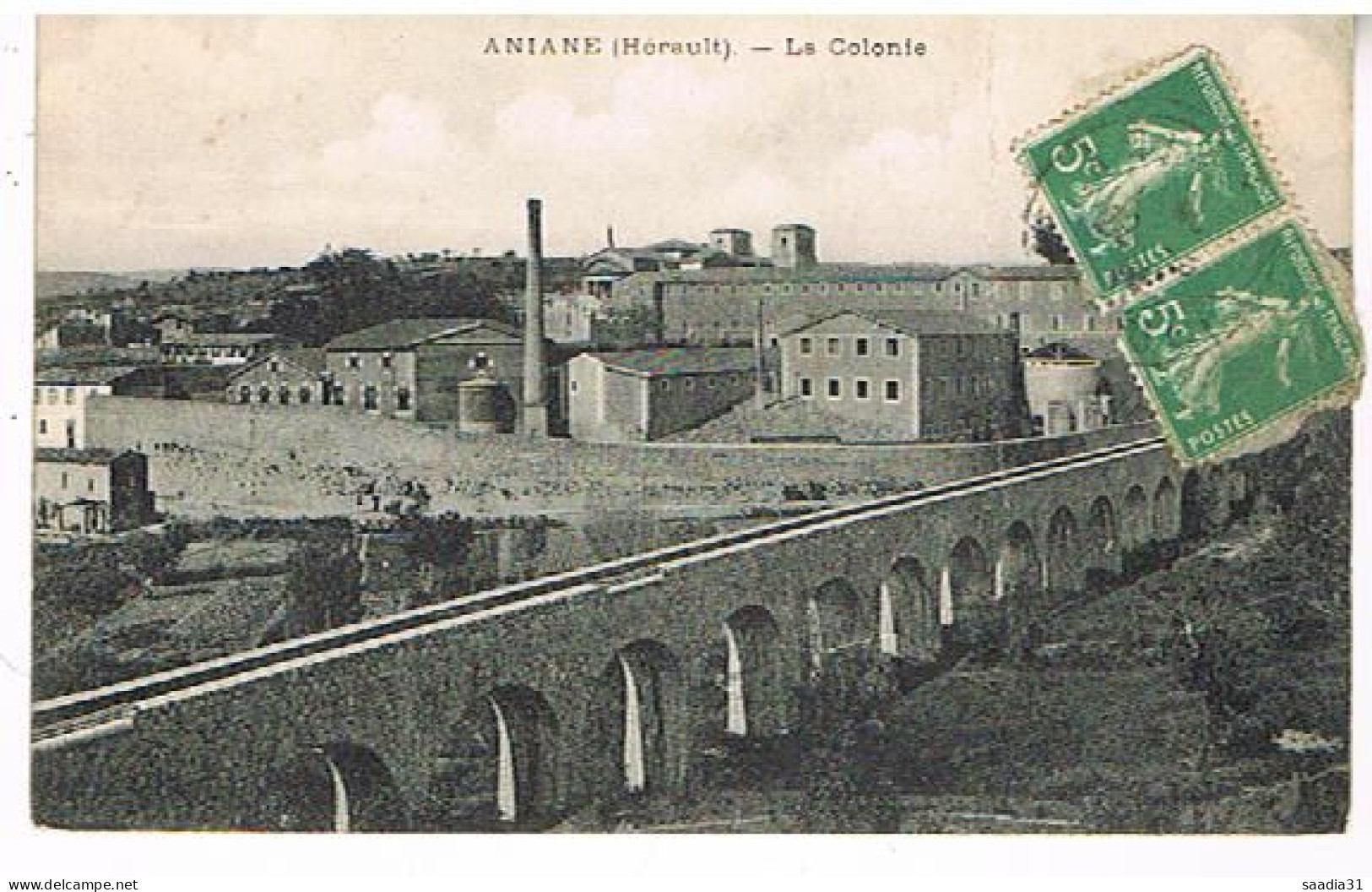 34 ANIANE LA  COLONIE1914 - Aniane