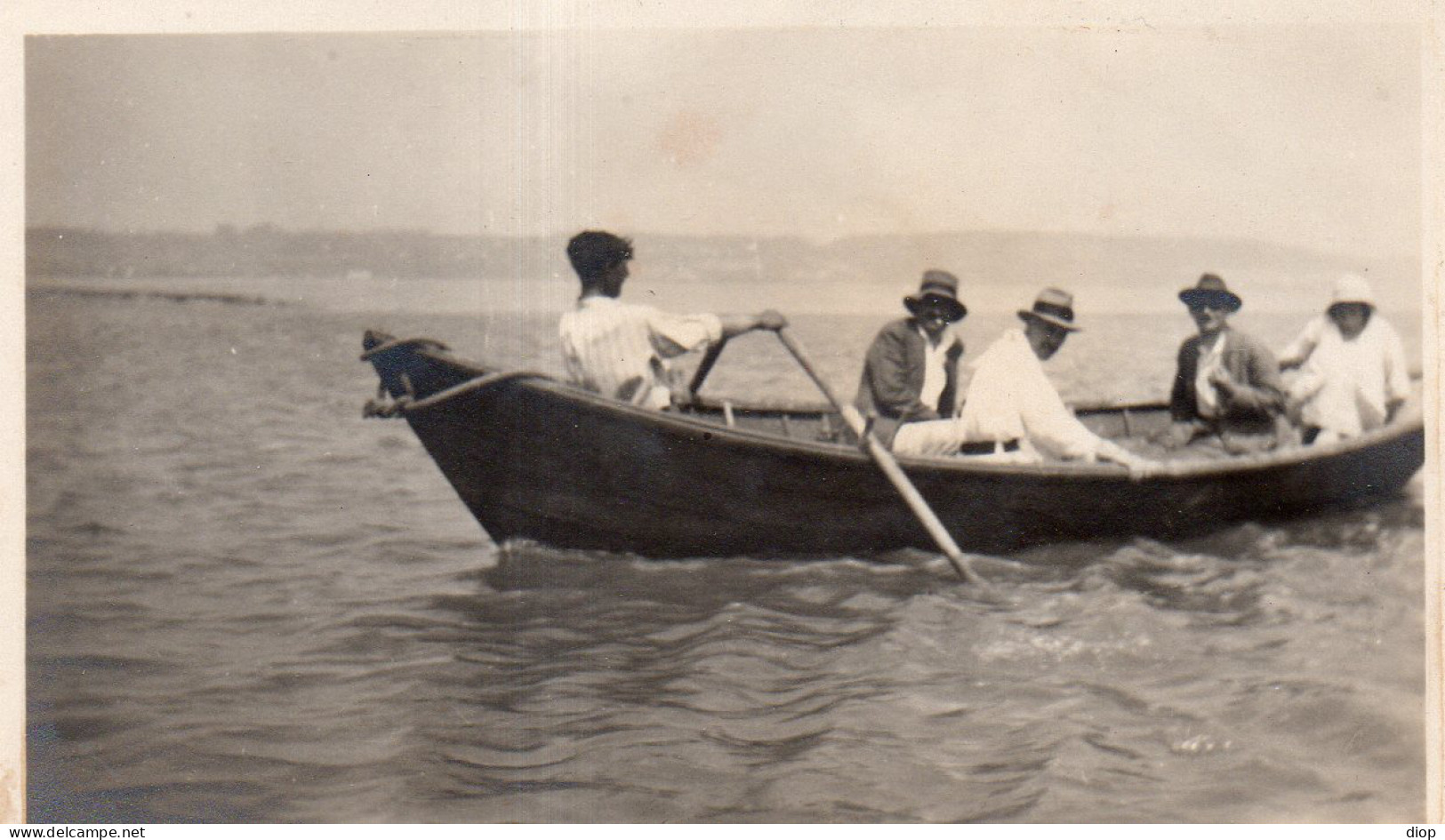 Photo Vintage Paris Snap Shop - Rame Rameur Canot - Boats