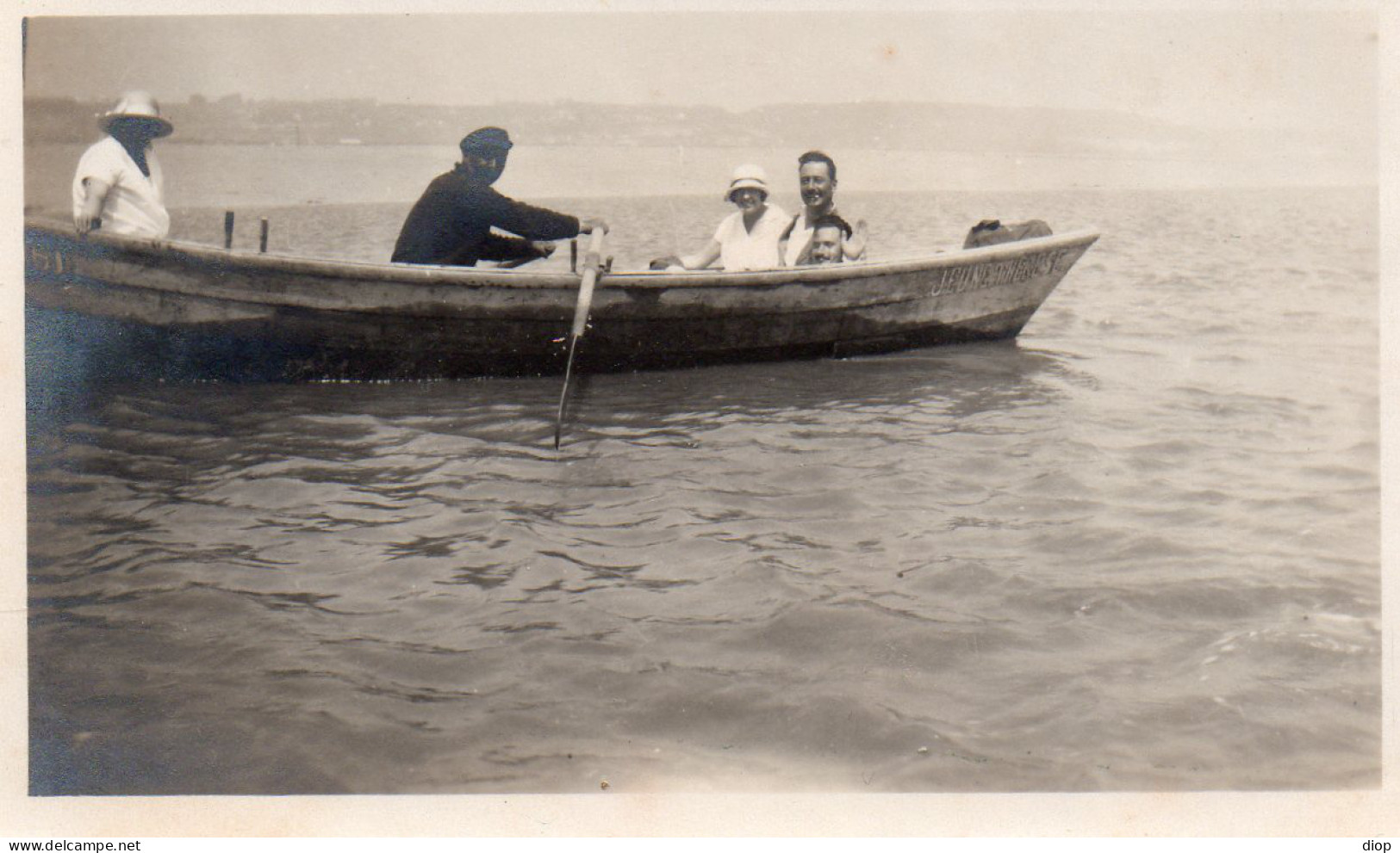 Photo Vintage Paris Snap Shop - Rame Rameur Canot - Schiffe