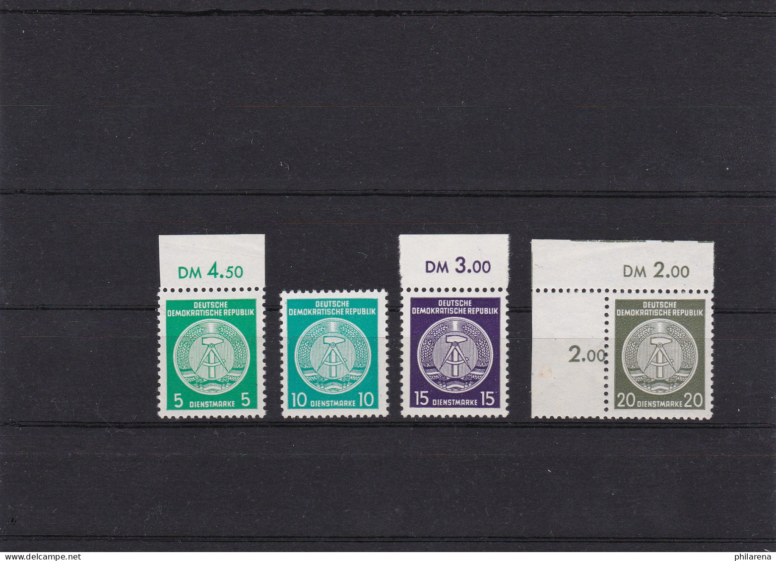 DDR: MiNr. D18, 19, 21, 22II XII, Postfrisch - Errors & Oddities