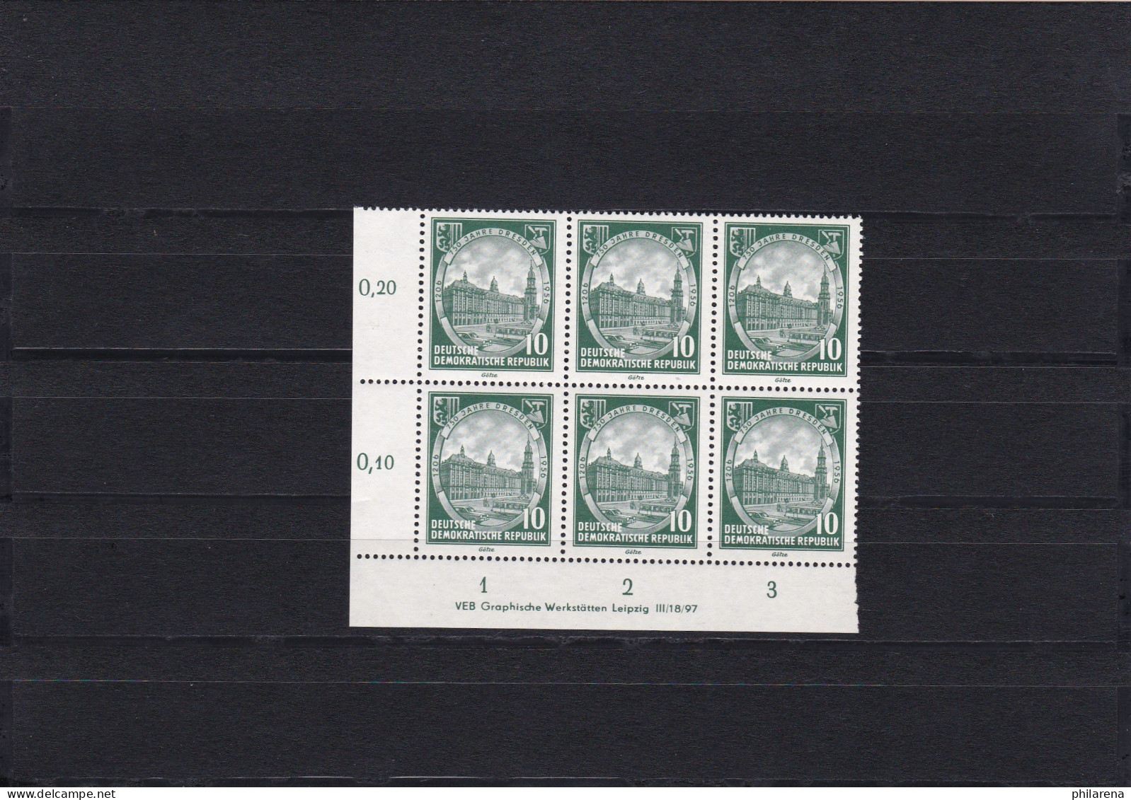 DDR: MiNr. 524 I, Postfrisch, Eckrand, III/18/97 VEB - Errors & Oddities