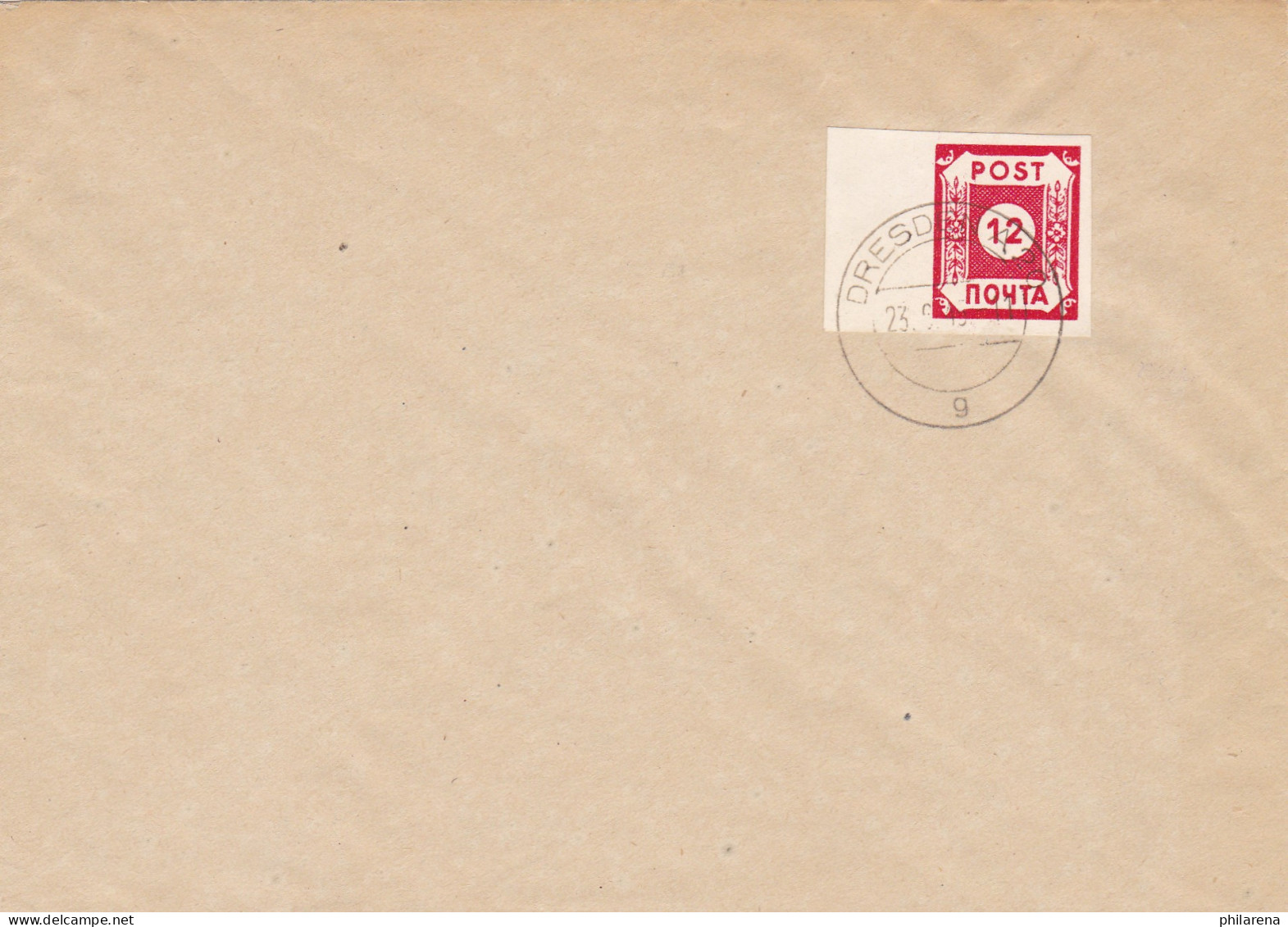 SBZ: MiNr. 41 ( BI B ), Stempel Dresden 1945, BPP Foto-Attest - Covers & Documents