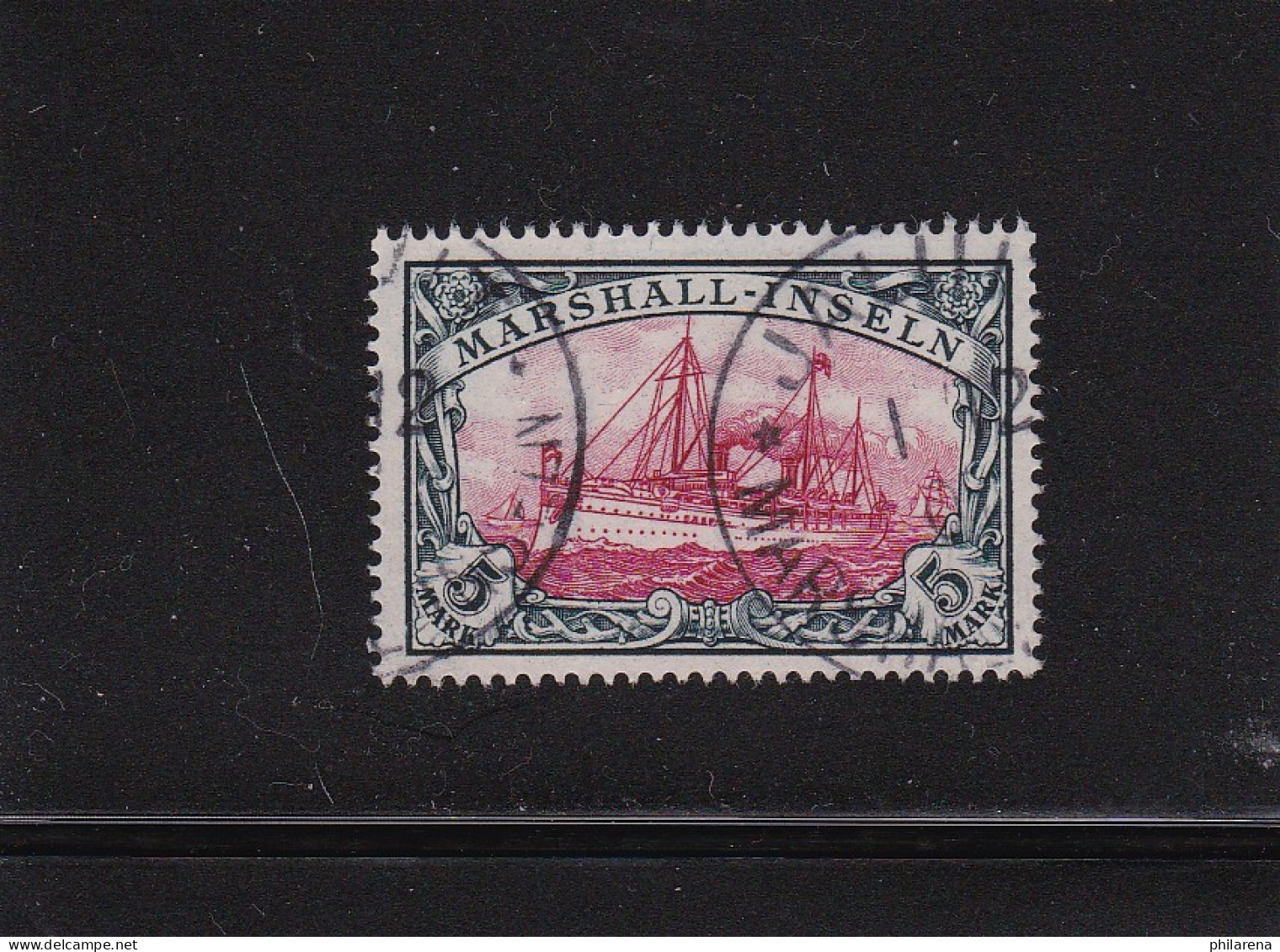 Marshall Inseln: 1901, MiNr. 25 - 5 Mark, Gestempelt, BPP Fotoattest - Marshall Islands