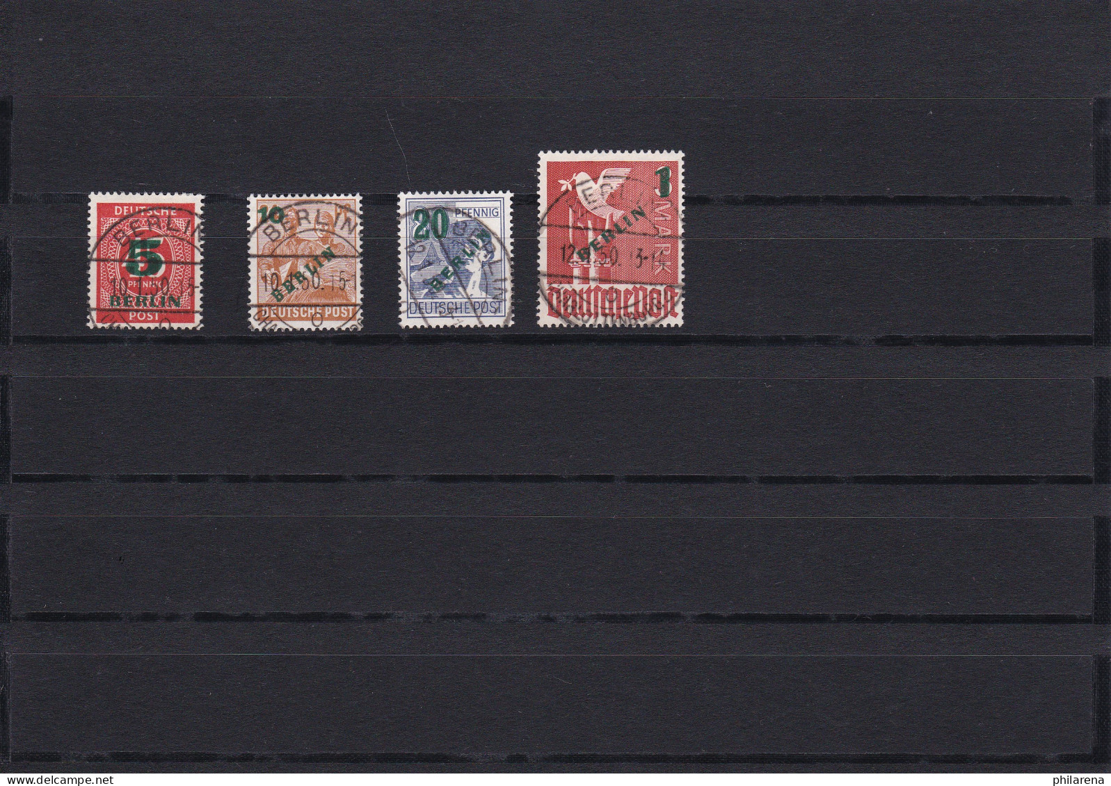 Berlin: 1950: MiNr. 64-67, Versandstellenstempel - Used Stamps