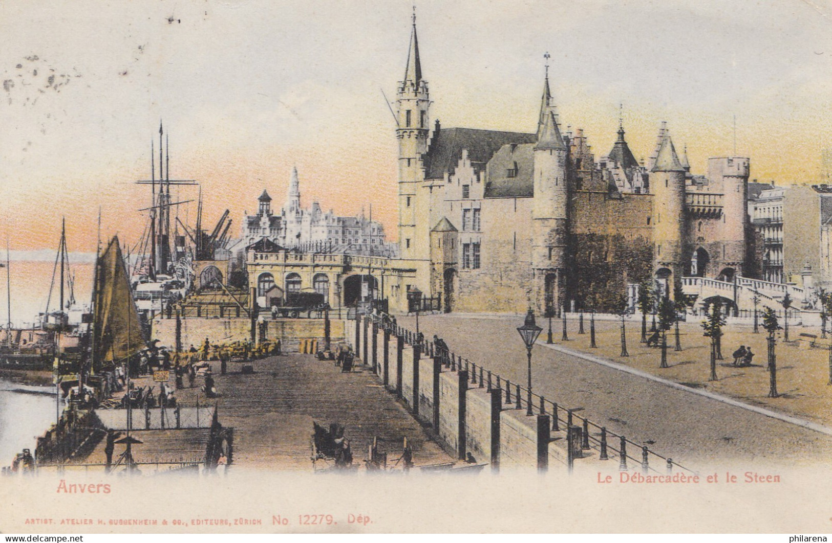 Belgien: Ansichtskarte Anvers Nach Stuttgart - Sonstige & Ohne Zuordnung