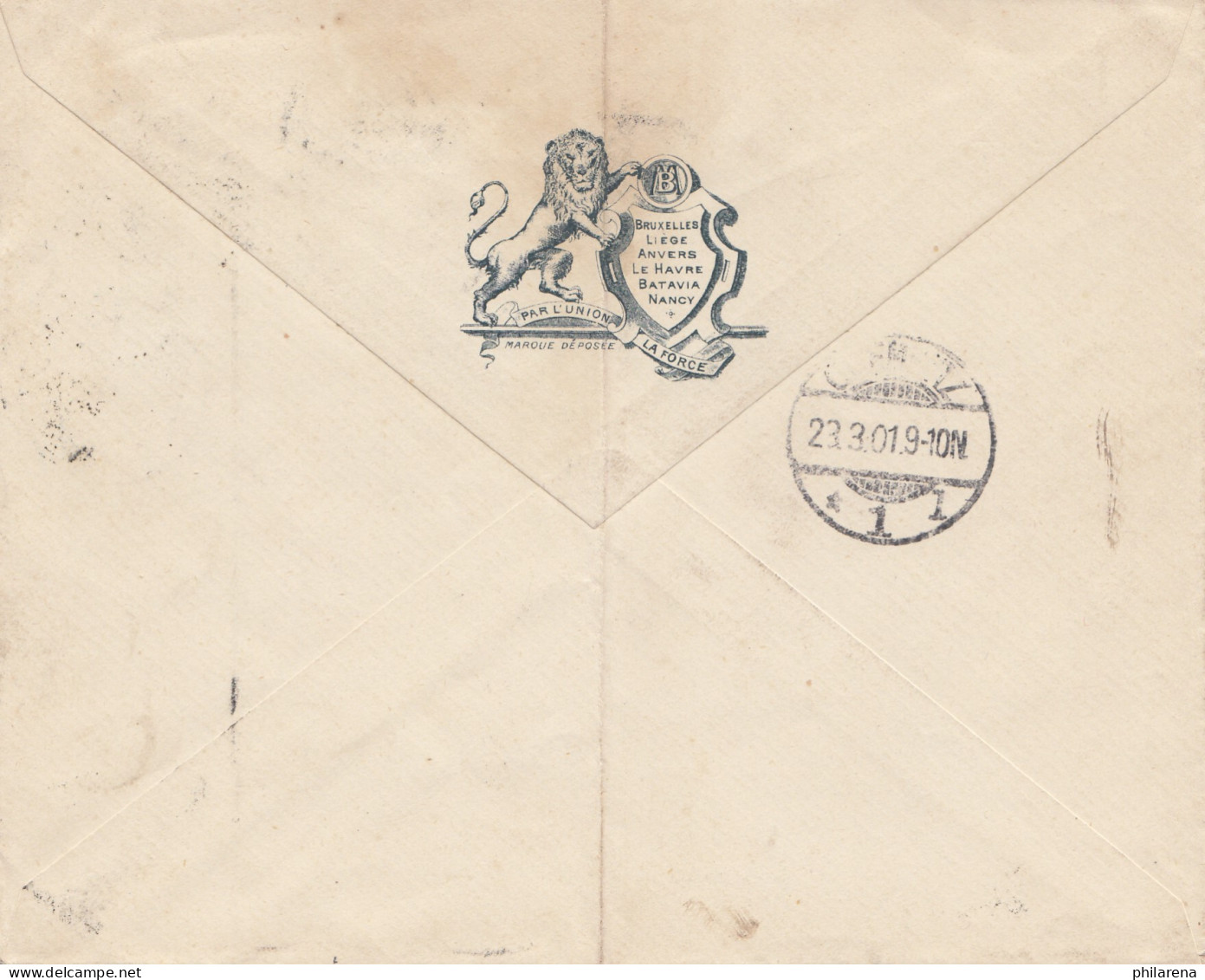 Belgien: 1901: Letter From Bruxelles To Chemnitz-Au Bon Marche - Other & Unclassified