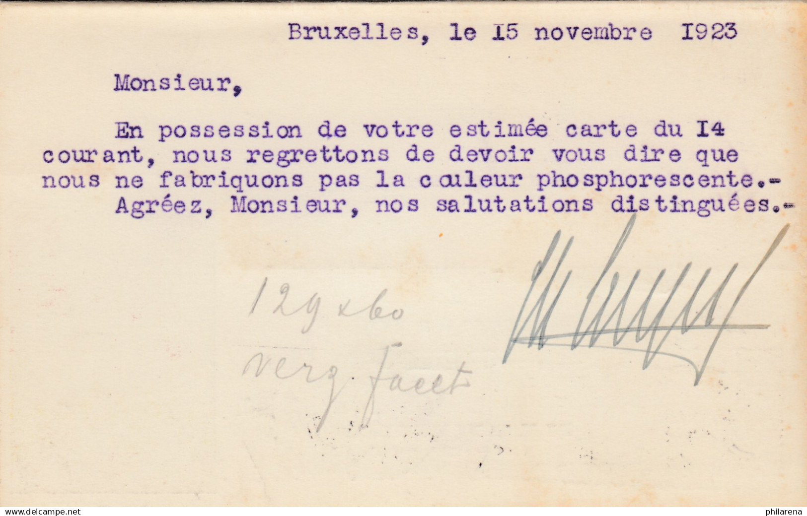 Belgien: 1923: Bruxelles To Roosendaal: Hund - Autres & Non Classés