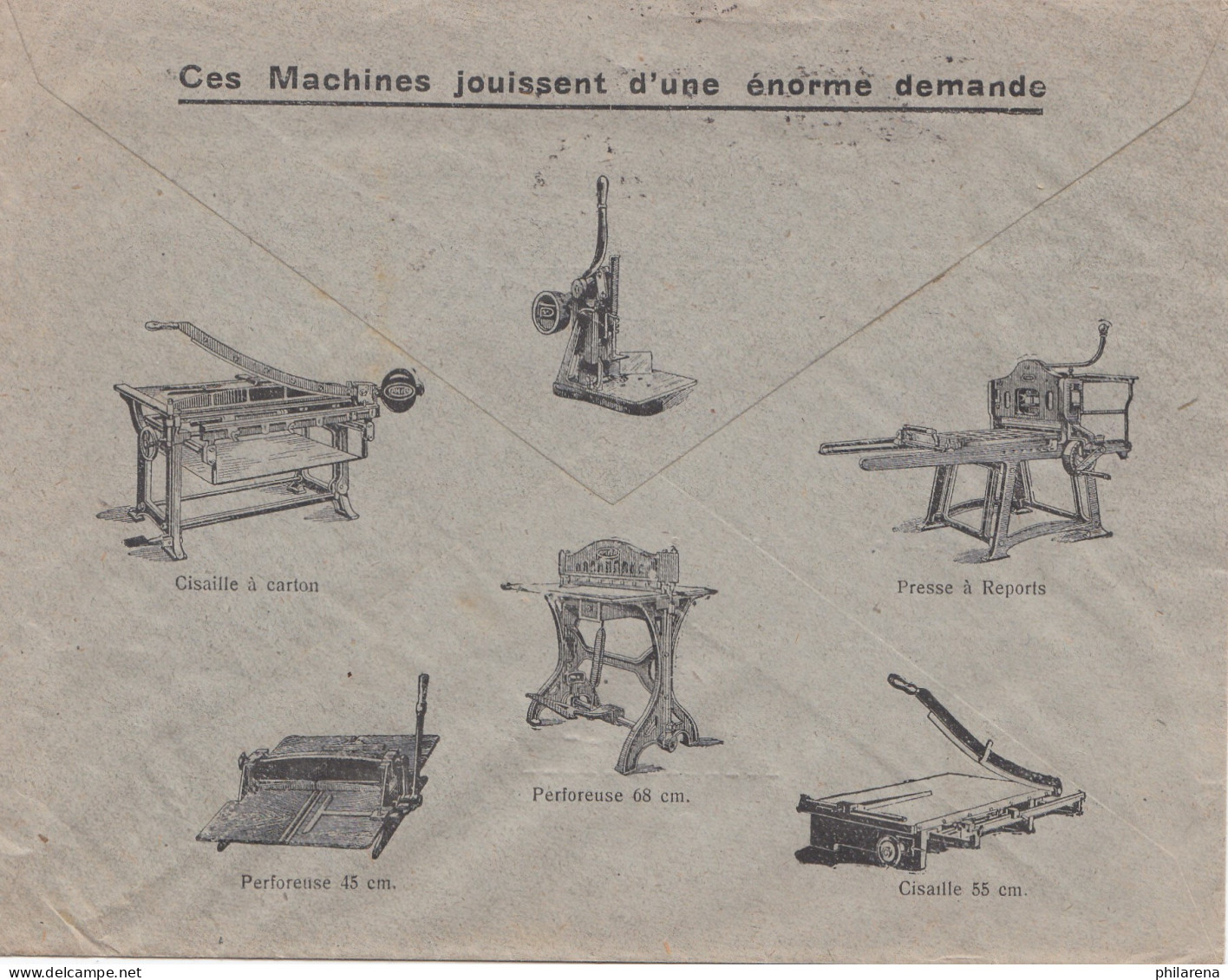 Belgien: 1925: Construction De Machines Bruxelles Nach Dresden: Druckmaschinen - Other & Unclassified