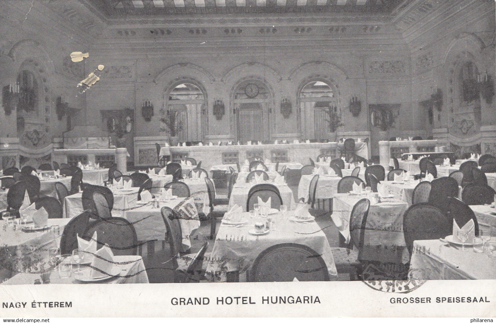 Ungarn: 1929: Ansichtskarte Budapest Grand Hotel Nach Istanbul - Autres & Non Classés