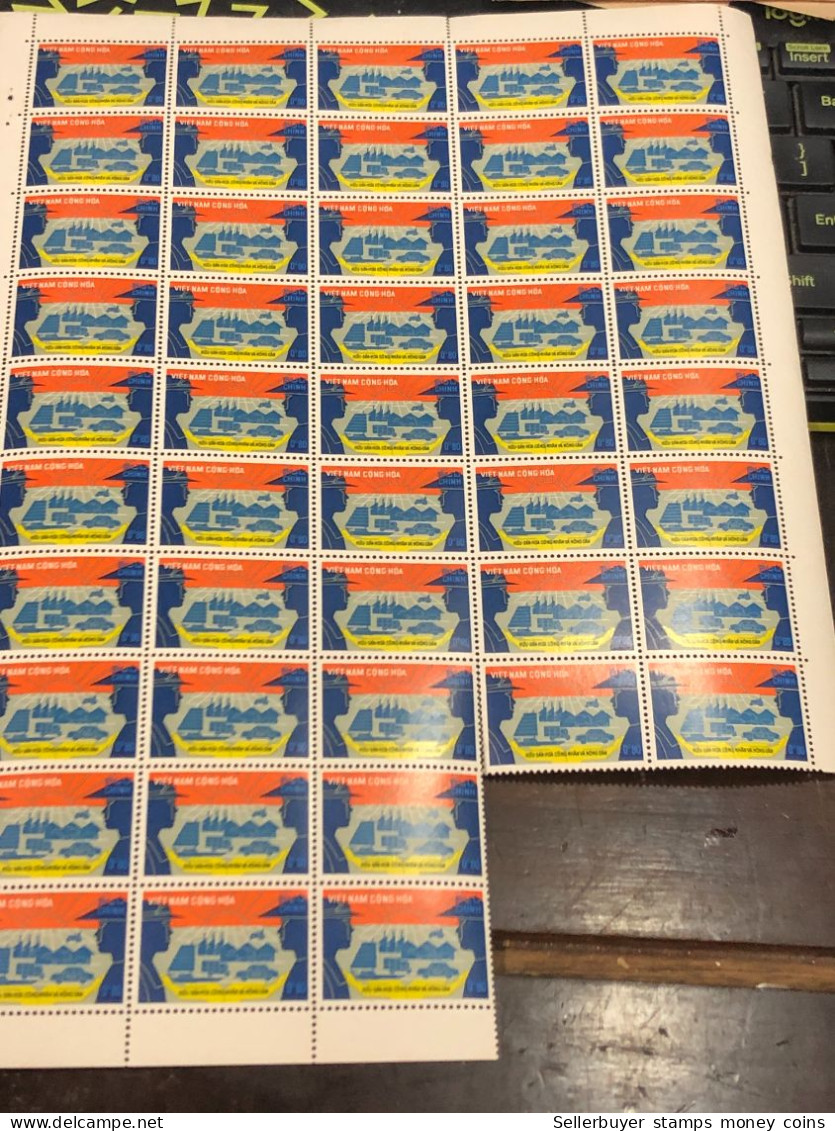 Vietnam South Sheet Stamps Before 1975(0$80 Capitalisation 1968) 1 Pcs 46 Stamps Quality Good - Viêt-Nam