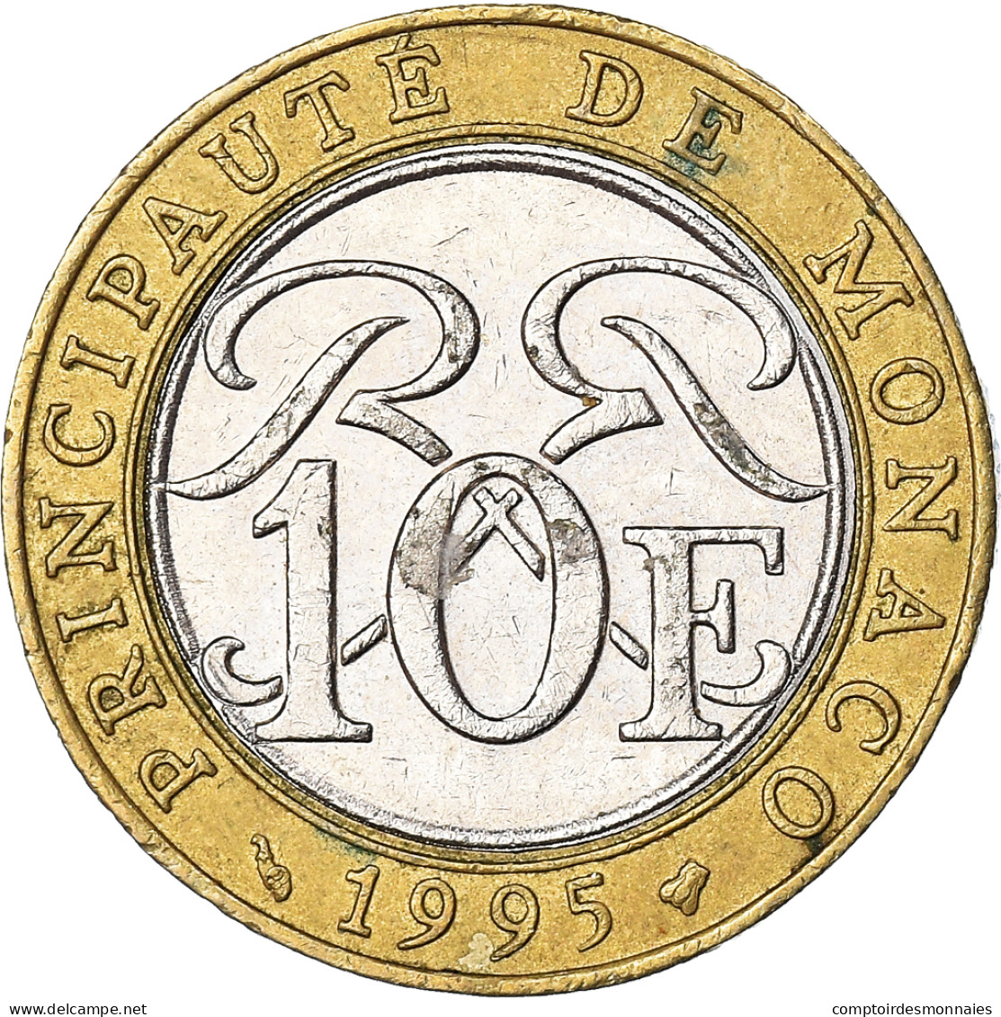 Monnaie, Monaco, 10 Francs, 1995 - 1960-2001 Neue Francs