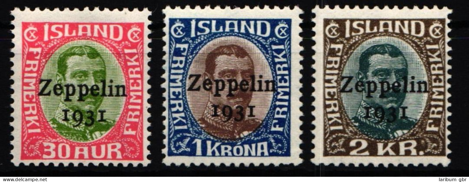 Island 147-149 Postfrisch Zeppelin 1931 #KE292 - Other & Unclassified