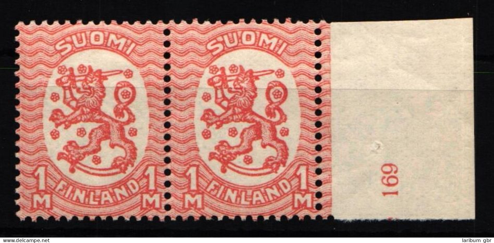 Finnland 87 A Postfrisch Als Paar Mit Bogennummer #KE819 - Autres & Non Classés