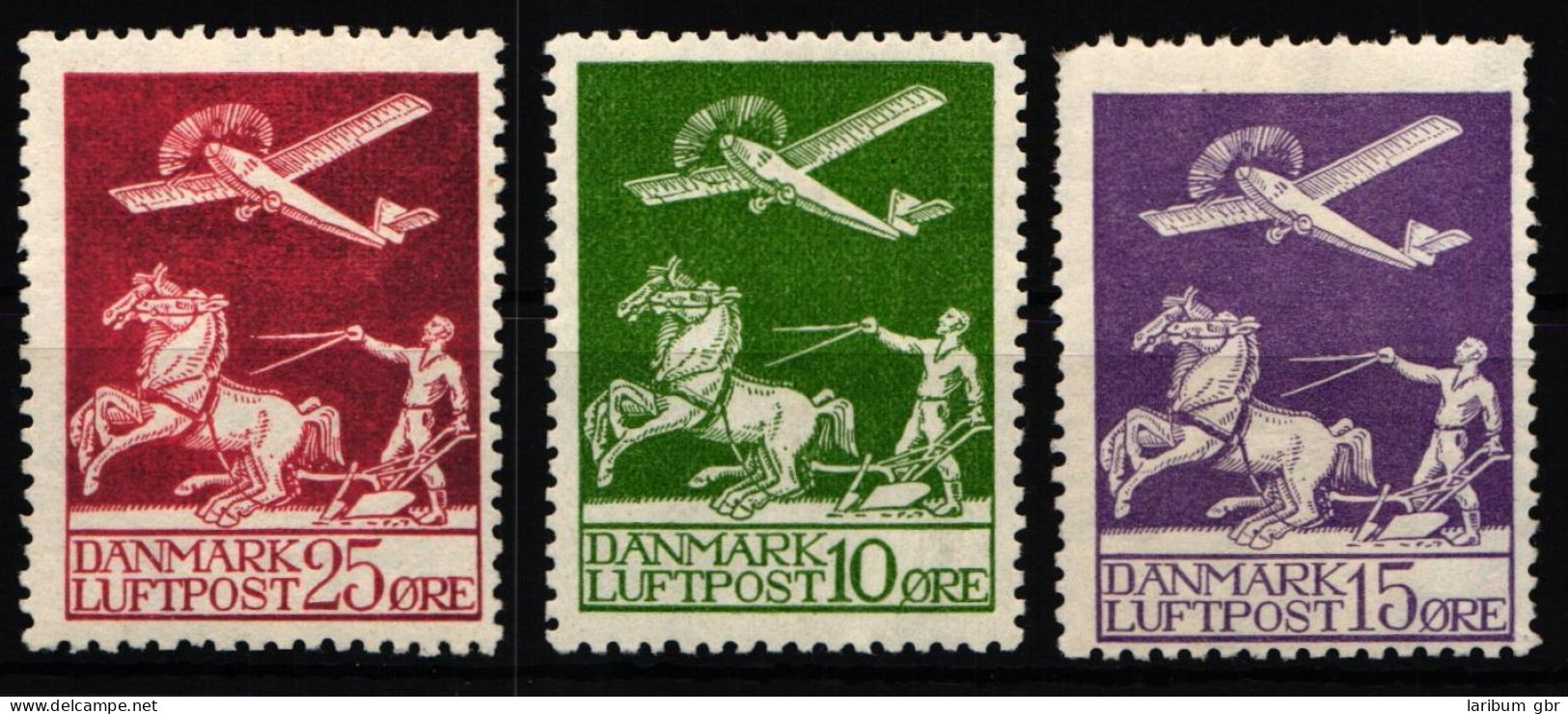 Dänemark 143-145 Postfrisch Nr. 143 Oxidiert, 145 Zahnfehler #KJ709 - Autres & Non Classés