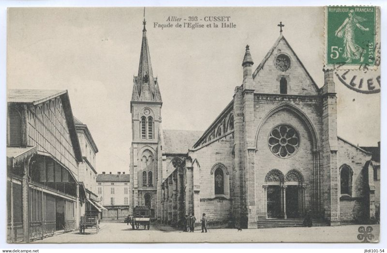 Cusset, Façade De L'église Et La Halle (lt10) - Other & Unclassified