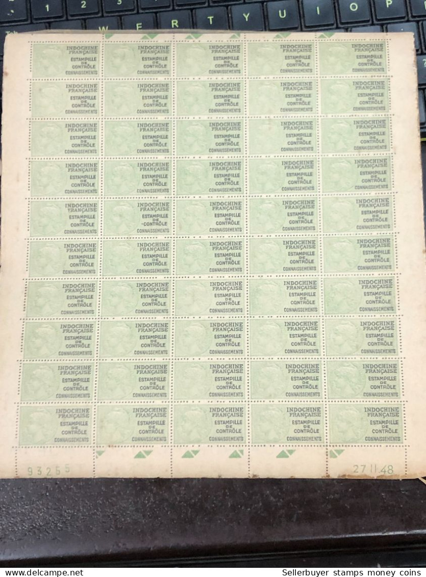 Vietnam South Sheet Stamps Before 1945(wedge -indo-china) 1 Pcs 50 Stamps Quality Good - Viêt-Nam