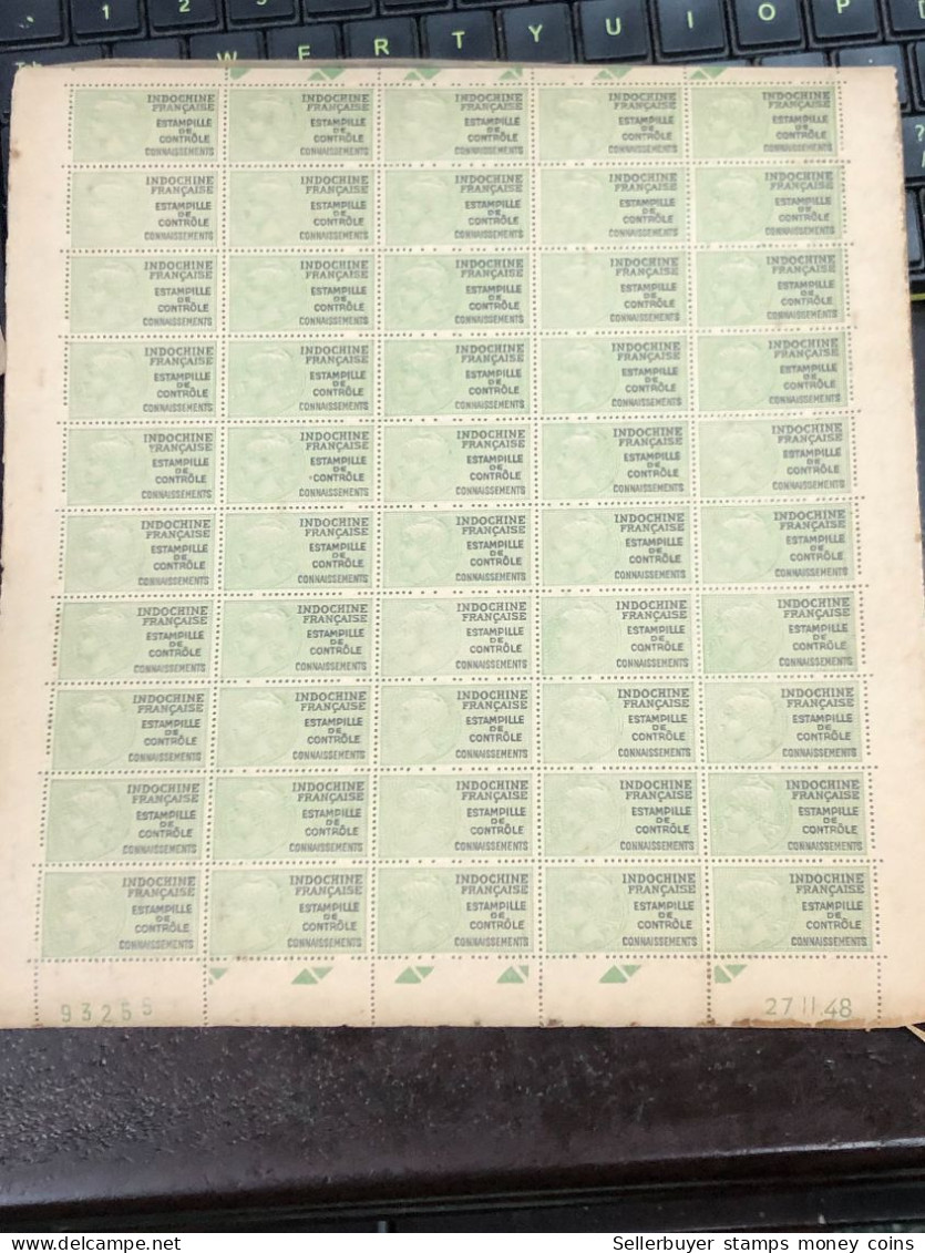 Vietnam South Sheet Stamps Before 1945(wedge -indo-china) 1 Pcs 50 Stamps Quality Good - Vietnam