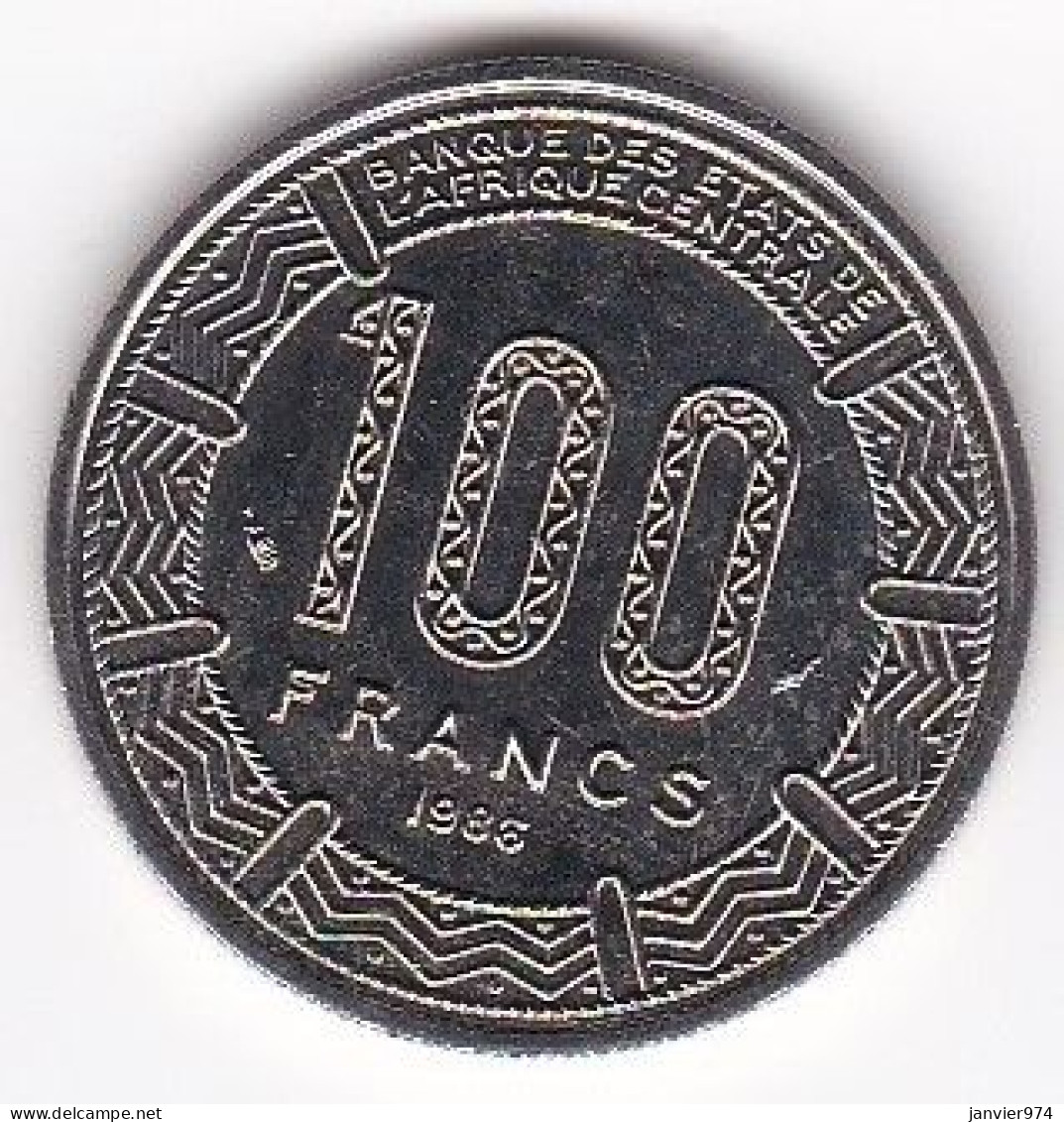 CAMEROUN – CAMEROON . 100 Francs 1986 , En Nickel .KM# 17, SUP/ AU - Cameroun