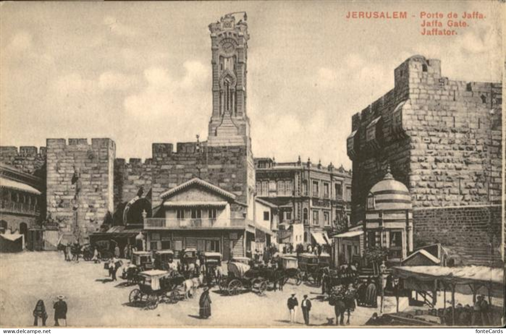 10956803 Jerusalem Yerushalayim Jaffa Gate Kutsche  - Israel