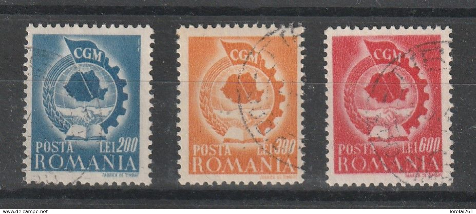 1947 - Confédération Générale Du Travail Mi No 1037/1039 - Used Stamps