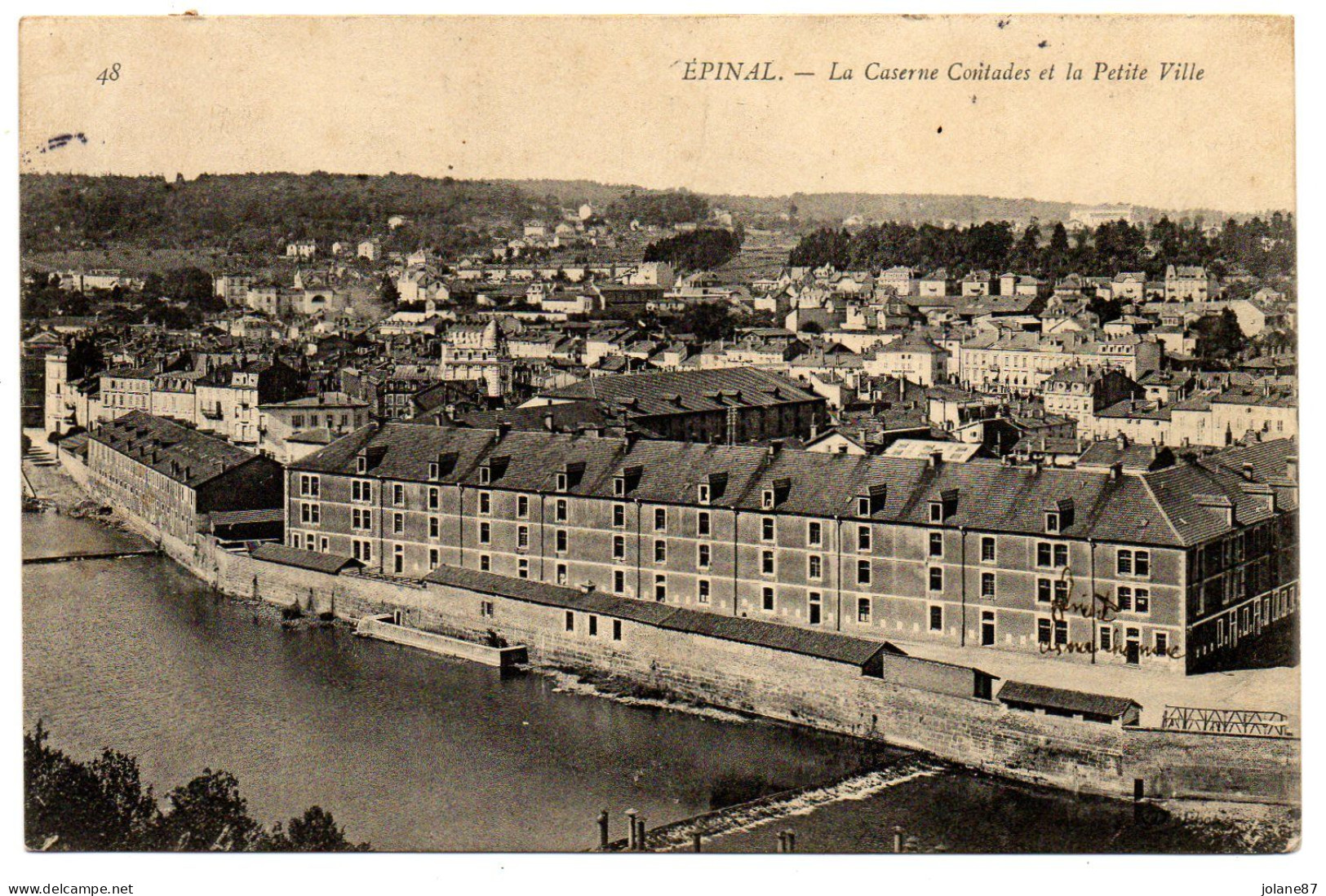 CPA   88       EPINAL    1907    LA CASERNE CONTADES - Epinal