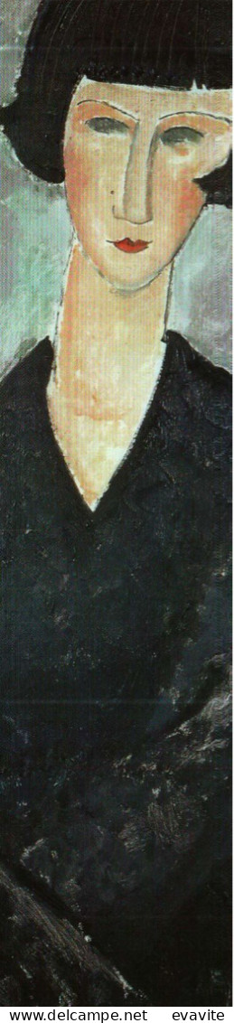 Marque-Pages  -    Musée Luxembourg     Amédéo Modigliani    LA ROBE NOIRE - Segnalibri