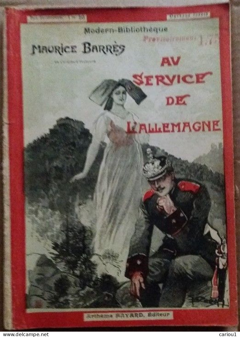 C1 Maurice BARRES Service Allemagne 1905 PIERRE BUCHER ILLUSTRE CONRAD Alsace Port Inclus France - Alsace