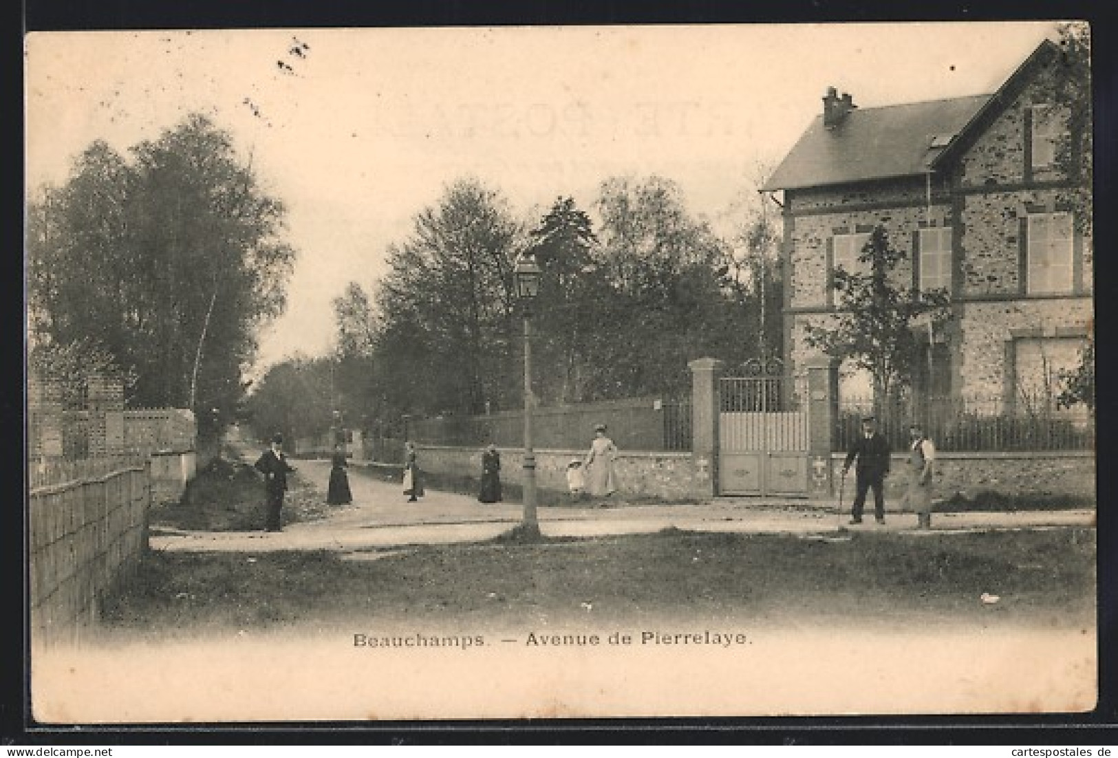 CPA Beauchamps, Avenue De Pierrelaye  - Pierrelaye