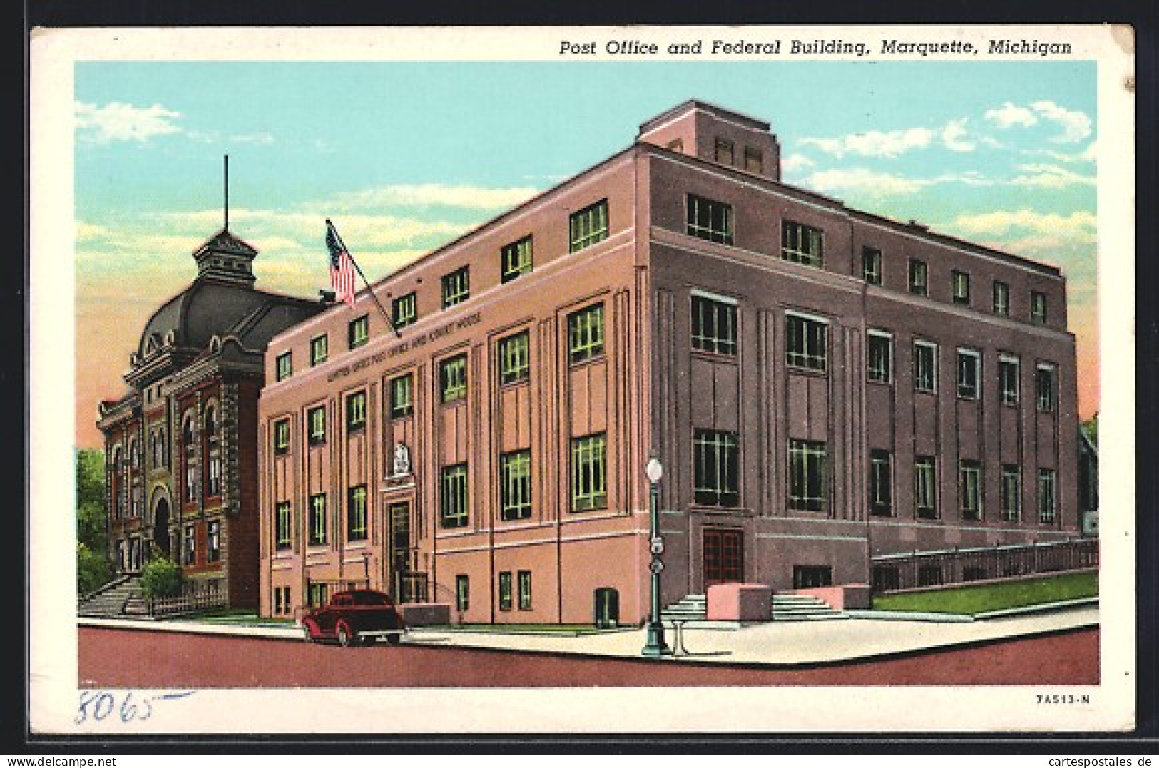 AK Marquette, MI, Post Office And Federal Building  - Autres & Non Classés