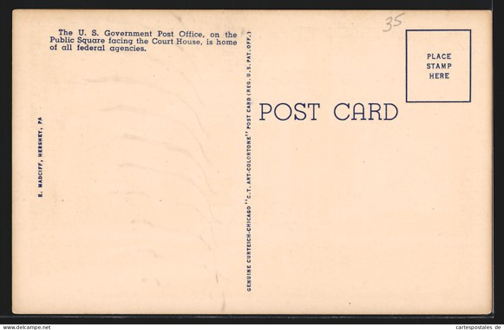 AK Bedfort, PA, United States Post Office  - Autres & Non Classés