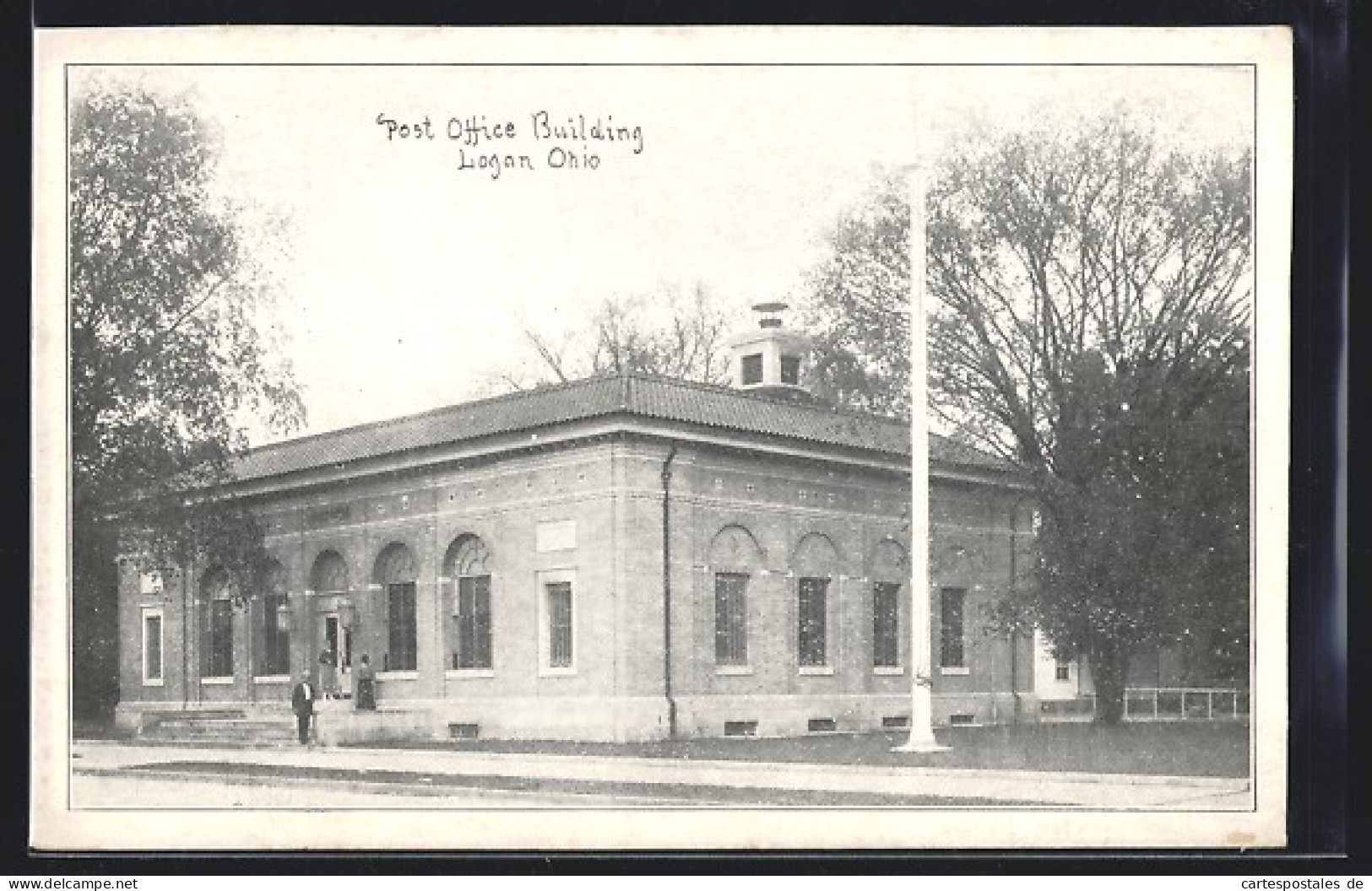 AK Logan, OH, Post Office Building  - Autres & Non Classés