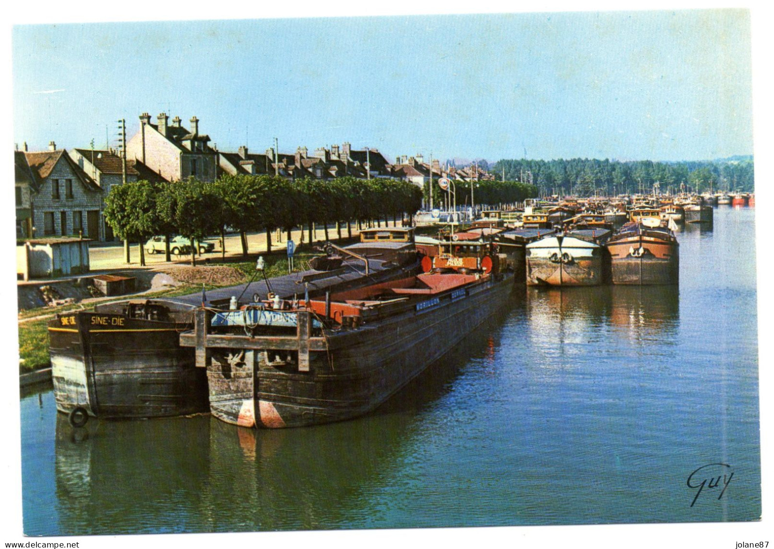 CPM    77    SAINT MAMMES   -    LA BATELLERIE LE LONG DU QUAI DE SEINE - Autres & Non Classés