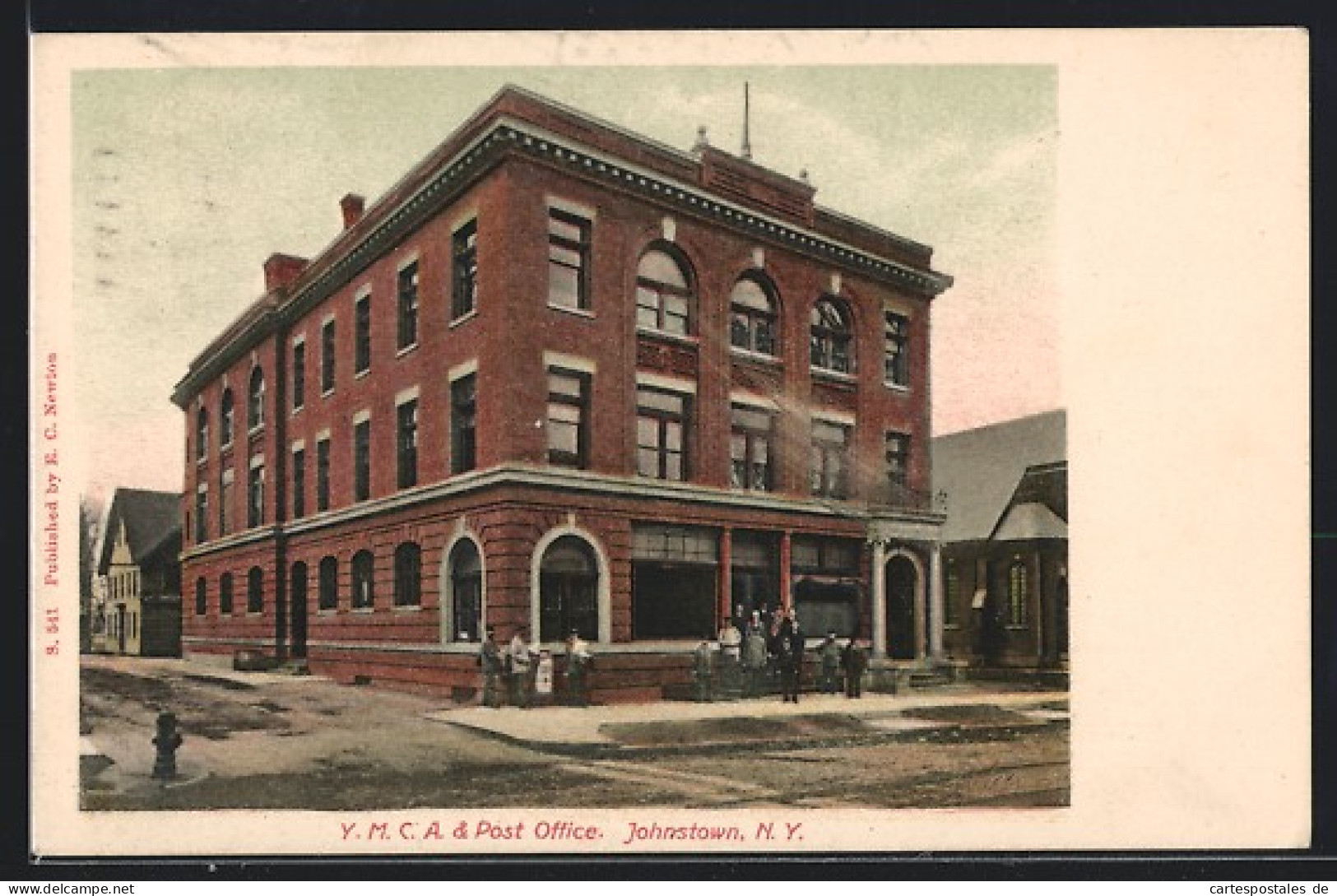 AK Johnstown, NY, Post Office & Y. M. C. A.  - Autres & Non Classés