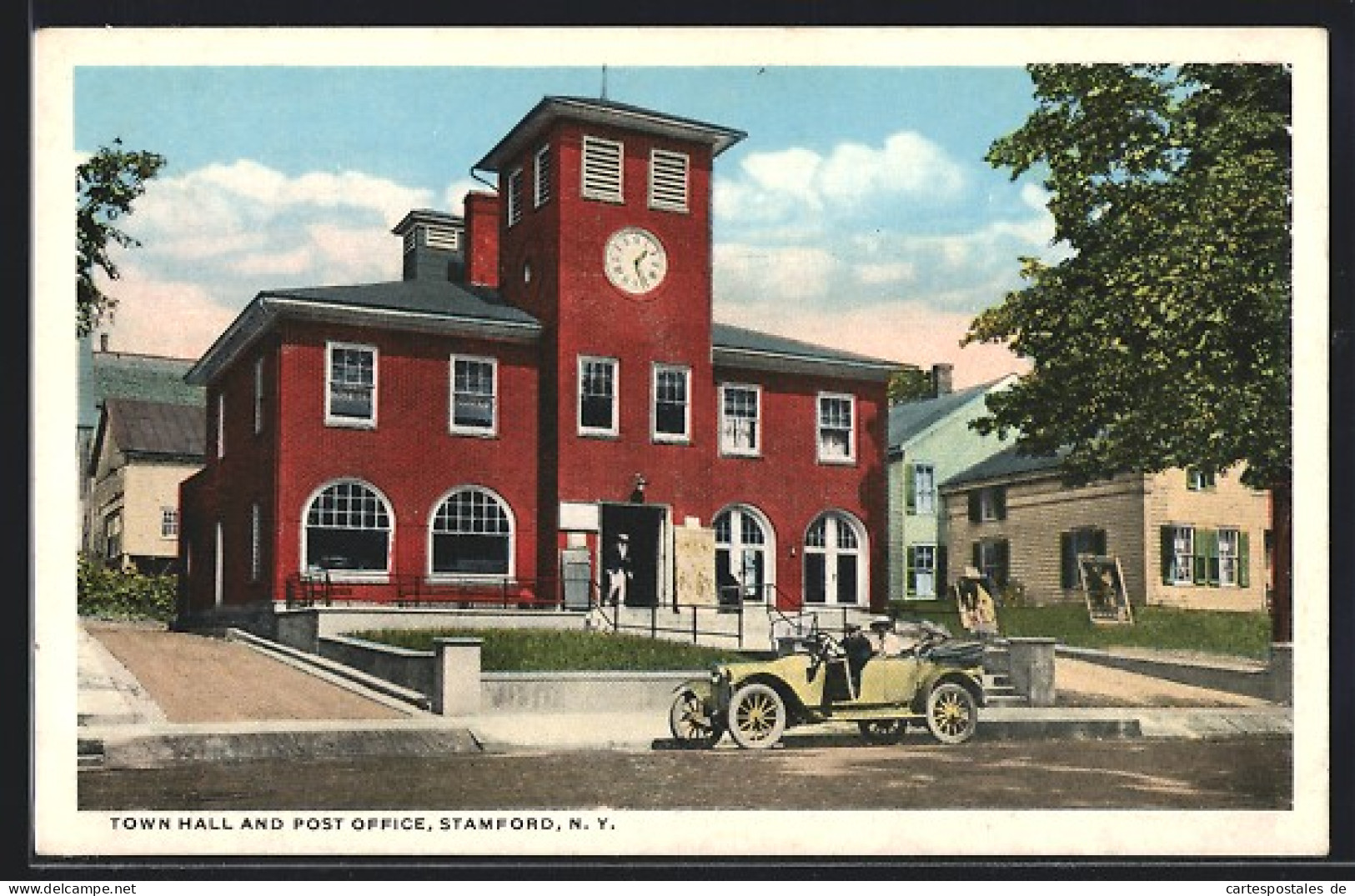 AK Stamford, NY, Town Hall And Post Office  - Other & Unclassified