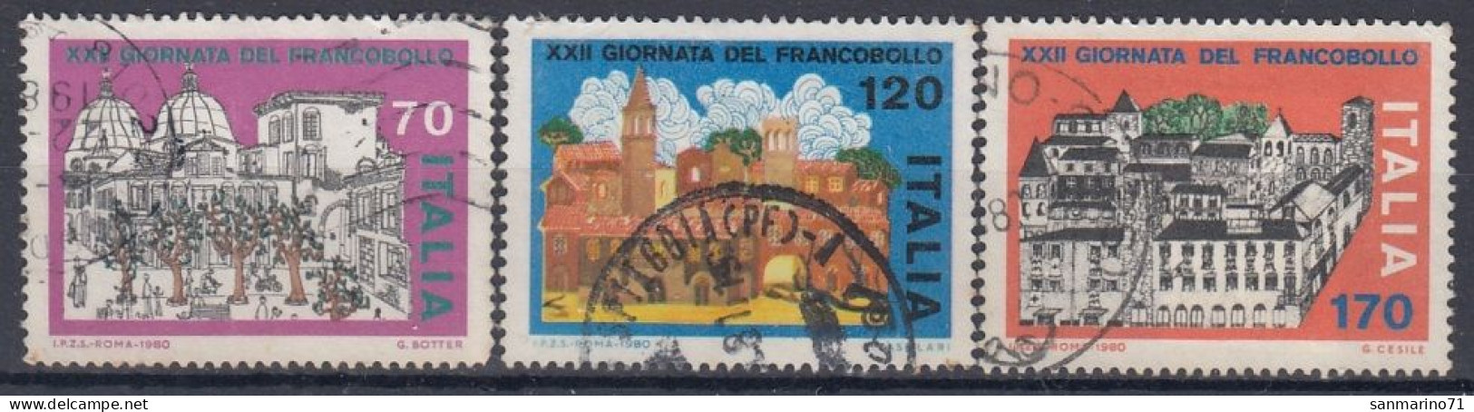 ITALY 1739-1741,used,falc Hinged - 1971-80: Gebraucht