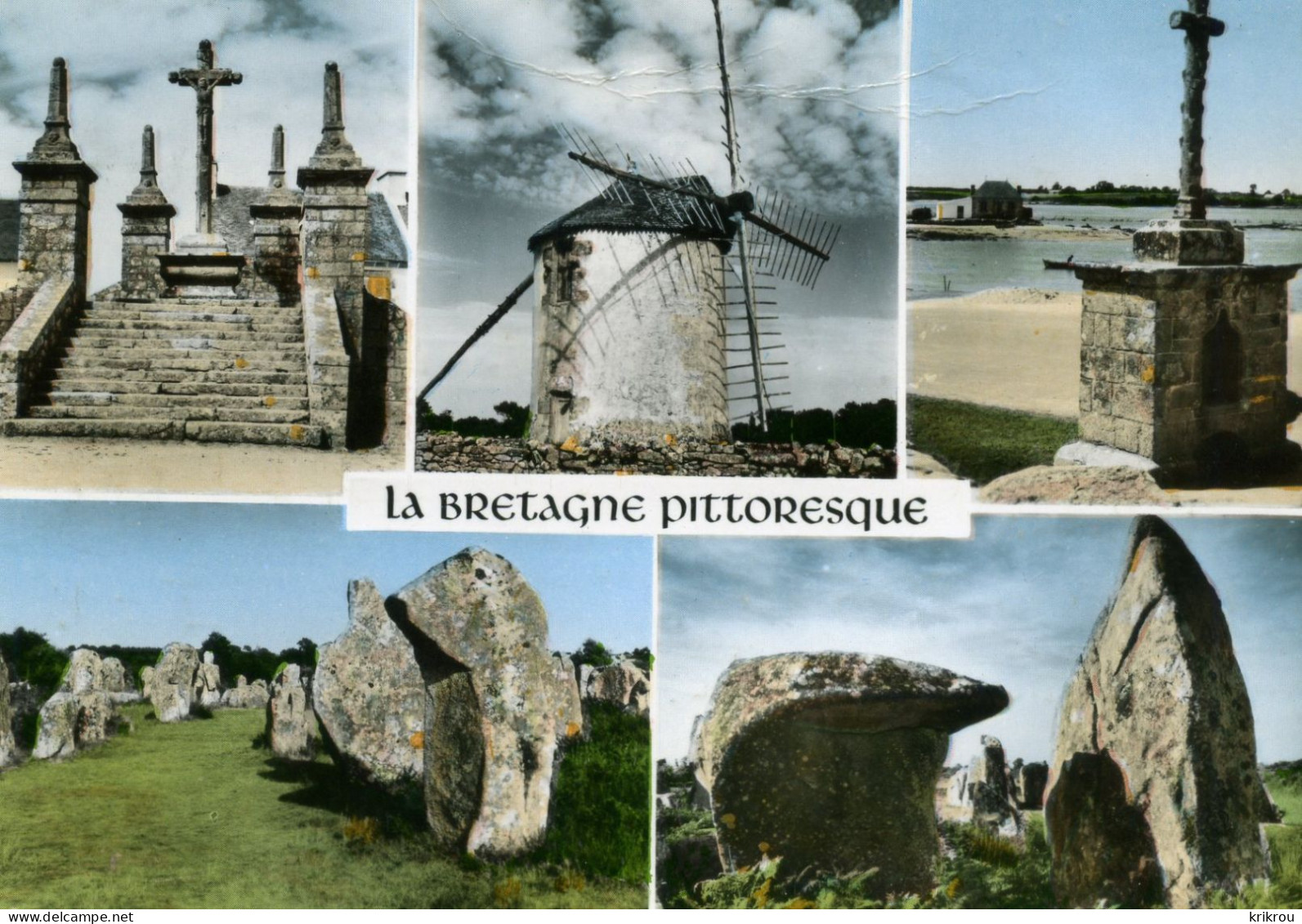 CPSM  LA BRETAGNE PITTORESQUE - Multi-vues. - Bretagne