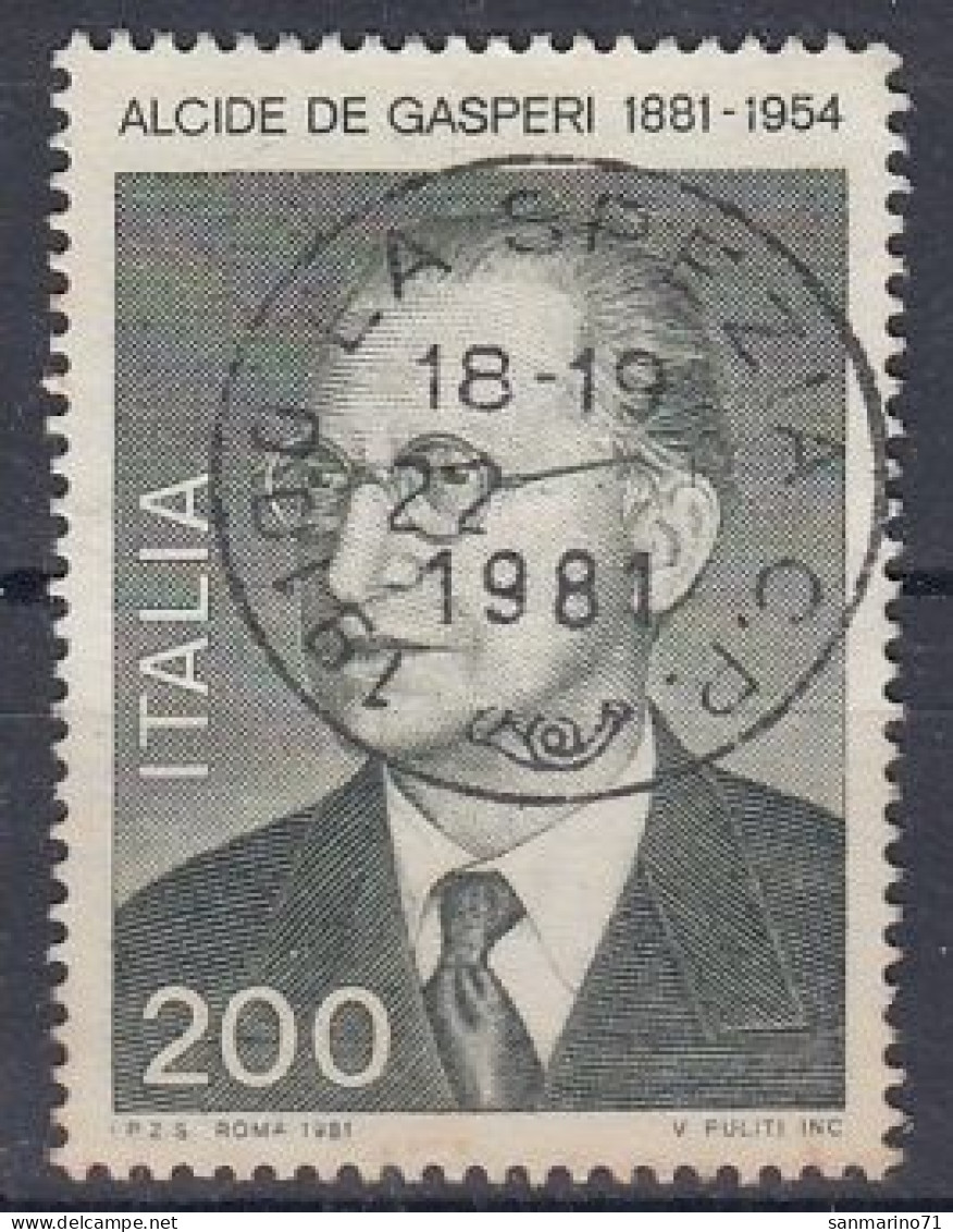 ITALY 1743,used,falc Hinged - 1971-80: Oblitérés