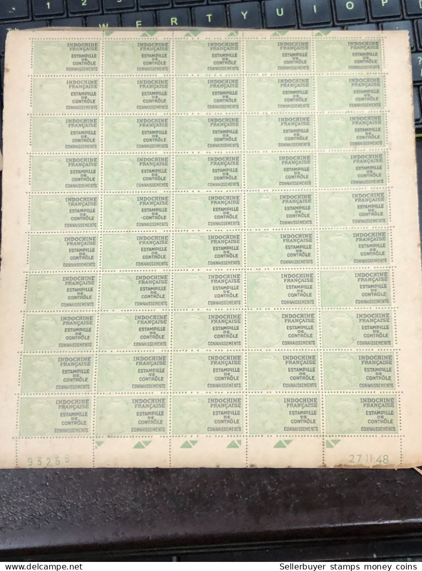 Vietnam South Sheet Stamps Before 1945(wedge -indo-china) 1 Pcs 50 Stamps Quality Good - Viêt-Nam