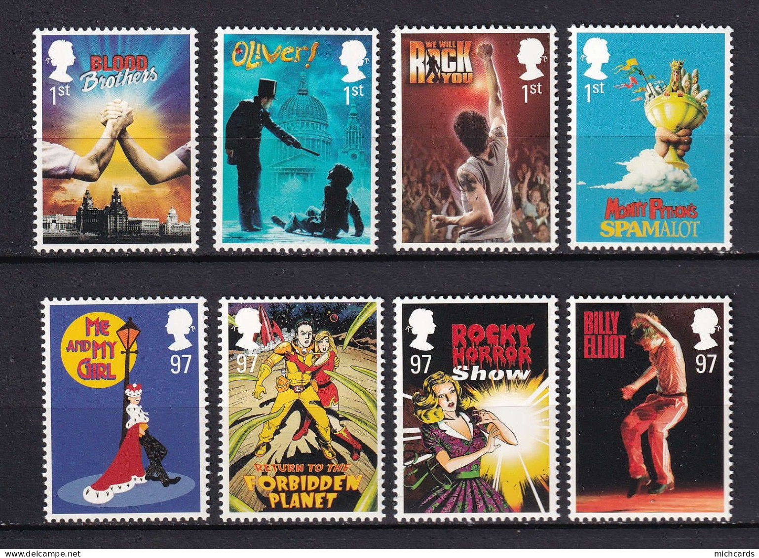 195 GRANDE BRETAGNE 2010 - Y&T 3432/39 - Affiche Comedie Musicale - Neuf ** (MNH) Sans Charniere - Unused Stamps
